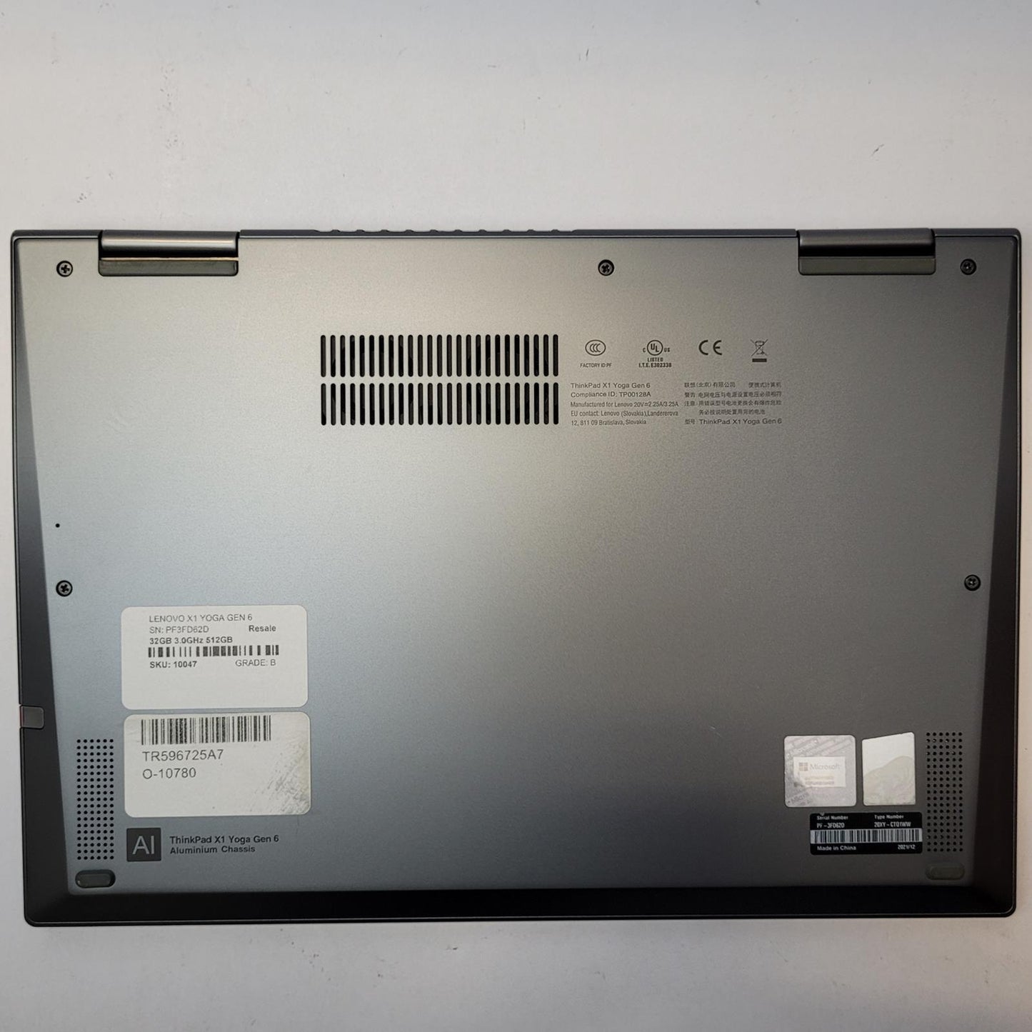 LENOVO X1 YOGA GEN 6 Windows 11 Home i7-1185G7 32GB RAM 512GB NVME | Grade B