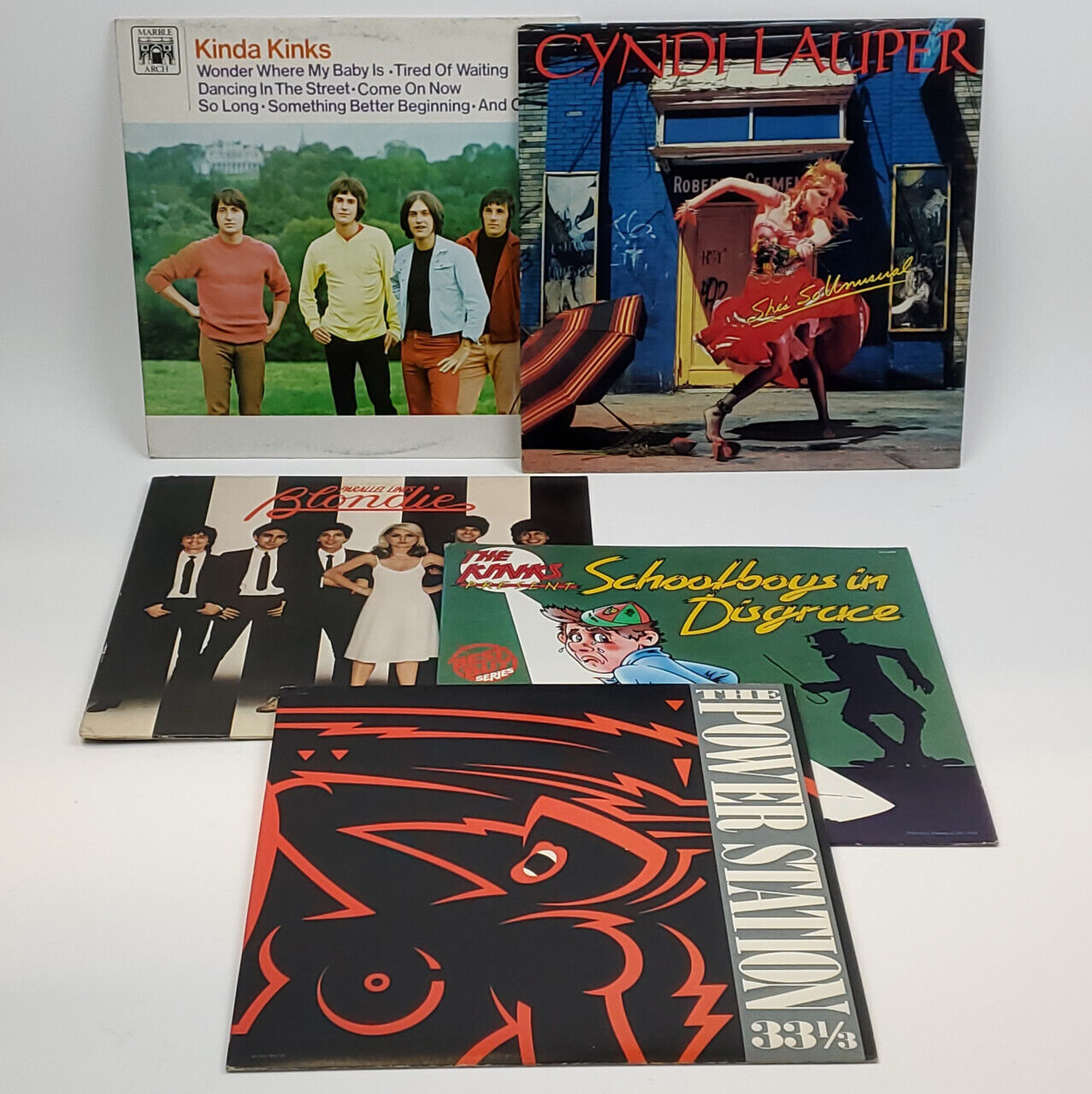 Lot of 5 - Assorted Rock Vinyl Record Album Set | Grade B | 13085 - ShopComprenew