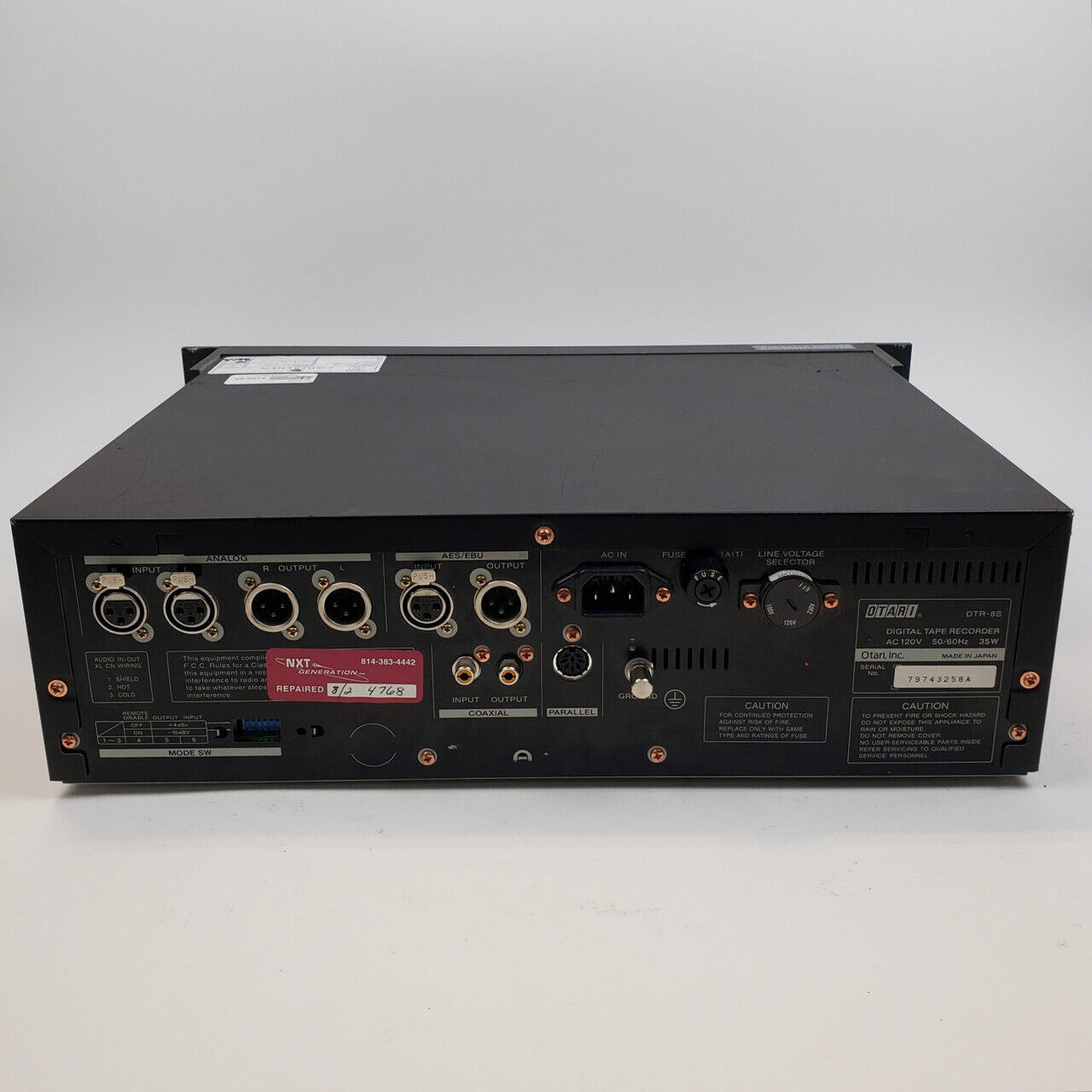 Otari DTR-8S DAT Recorder/Player | Grade C - ShopComprenew