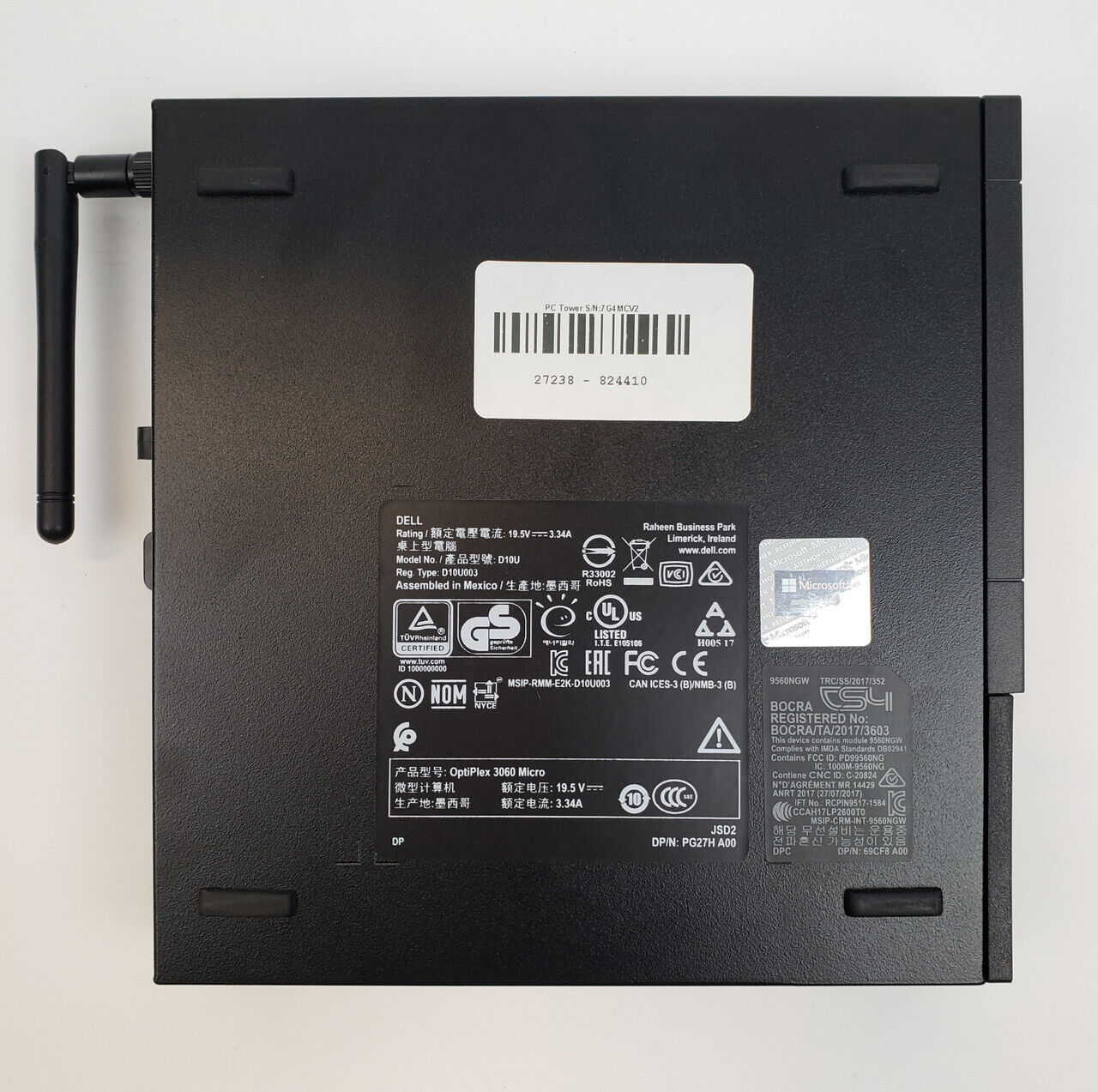 Dell OptiPlex 3060 Win 10 Home i3-8100T 8GB RAM 256GB NVMe | Grade A - ShopComprenew