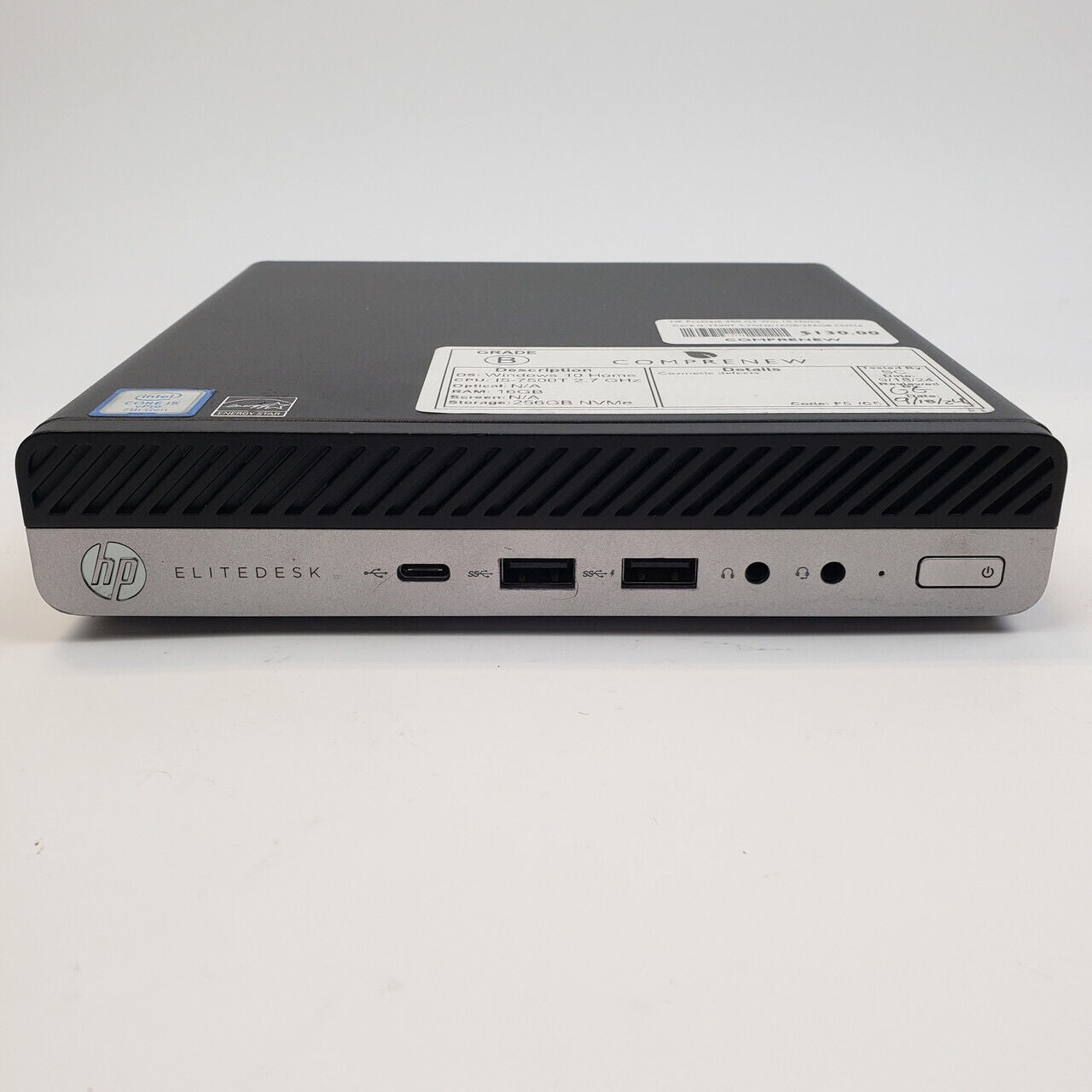 HP ProDesk 400 G3 Win 10 Home i5-7500T 16GB RAM 256GB NVMe | Grade B - ShopComprenew