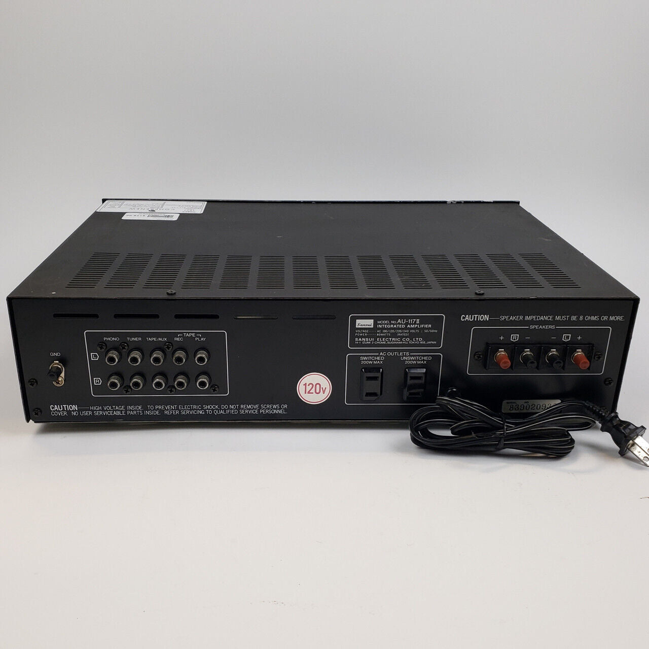 Sansui AU-117 MKII Stereo Integrated Amplifier | Grade C - ShopComprenew