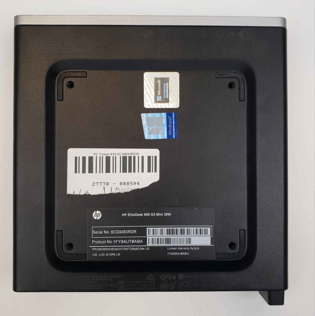 HP ProDesk 400 G3 Win 10 Home i5-7500T 16GB RAM 256GB NVMe | Grade B - ShopComprenew