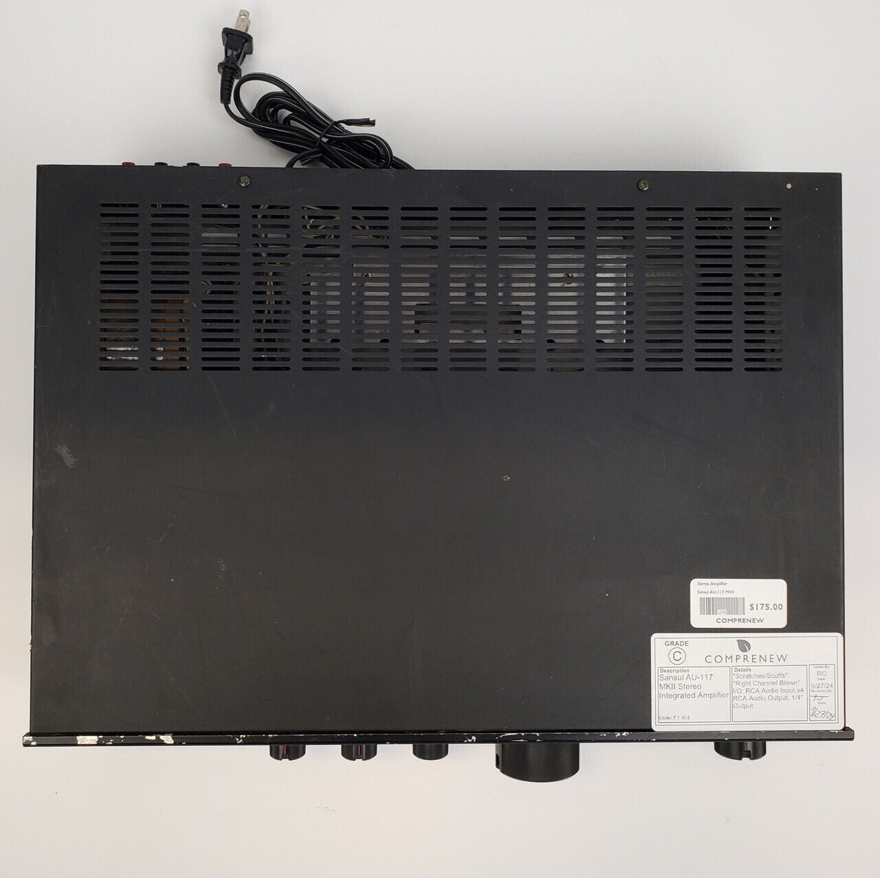 Sansui AU-117 MKII Stereo Integrated Amplifier | Grade C - ShopComprenew