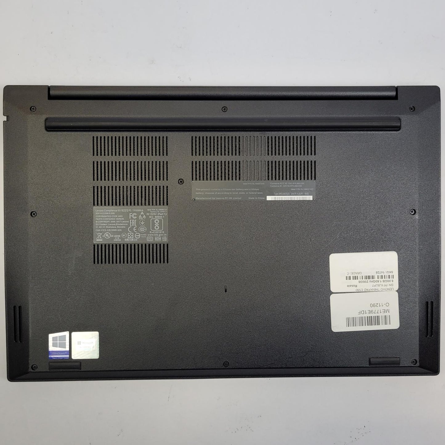 LENOVO THINKPAD E580 Windows 11 Home Core i5 8250U 16GB RAM 256GB NVMe | Grade C