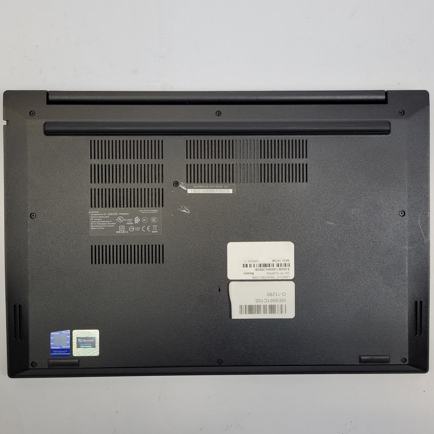 LENOVO THINKPAD E590 Win 11 Home i5 8265U 16GB RAM 256GB NVMe | Grade C