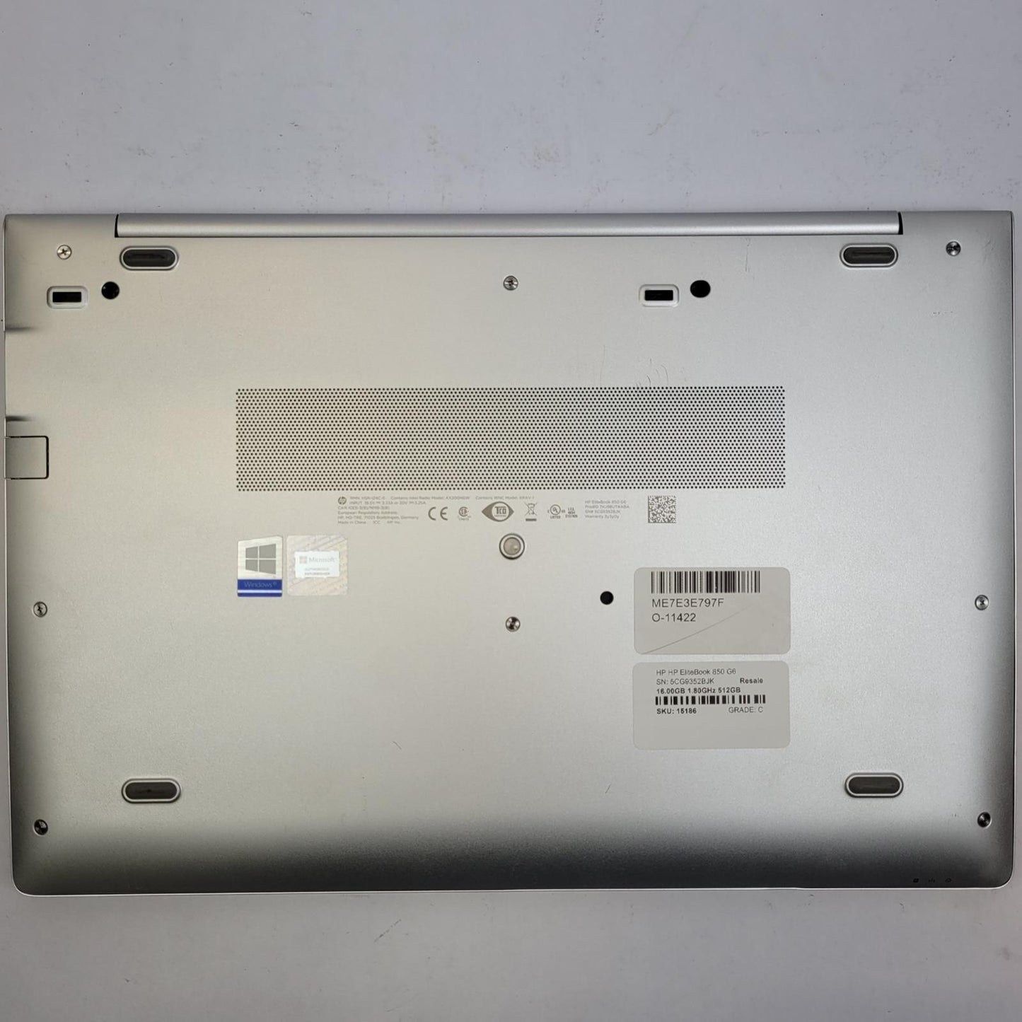 HP EliteBook 850 G6 Windows 11 Home Core i7 8565U 32GB RAM 512GB NVME | Grade C|