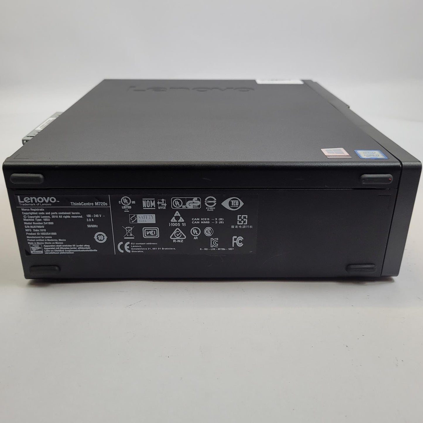 LENOVO THINKCENTRE M720S Win 11 i7-8700 8.00GB RAM 128GB NVMe | Grade B