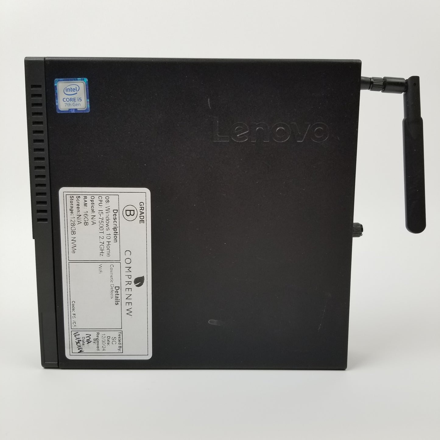 Lenovo Thinkcentre M710q Win 10 Home i5-7500T 16GB RAM 128GB NVMe | Grade B
