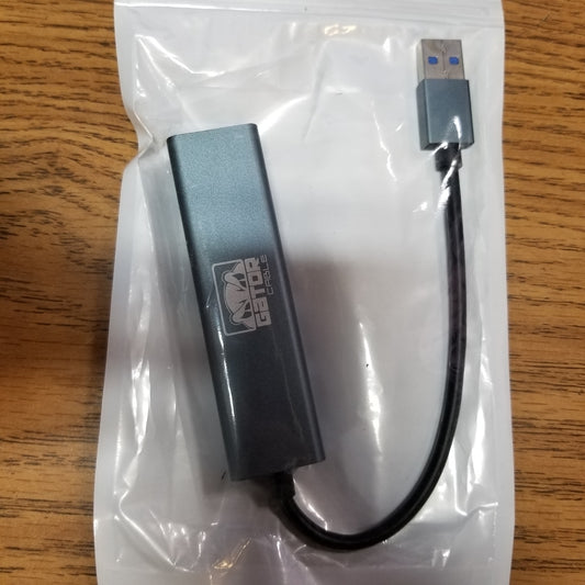 GatorCable USB 3.0 Gigabit Ethernet Network Adapter with 3x USB 3.0 Ports