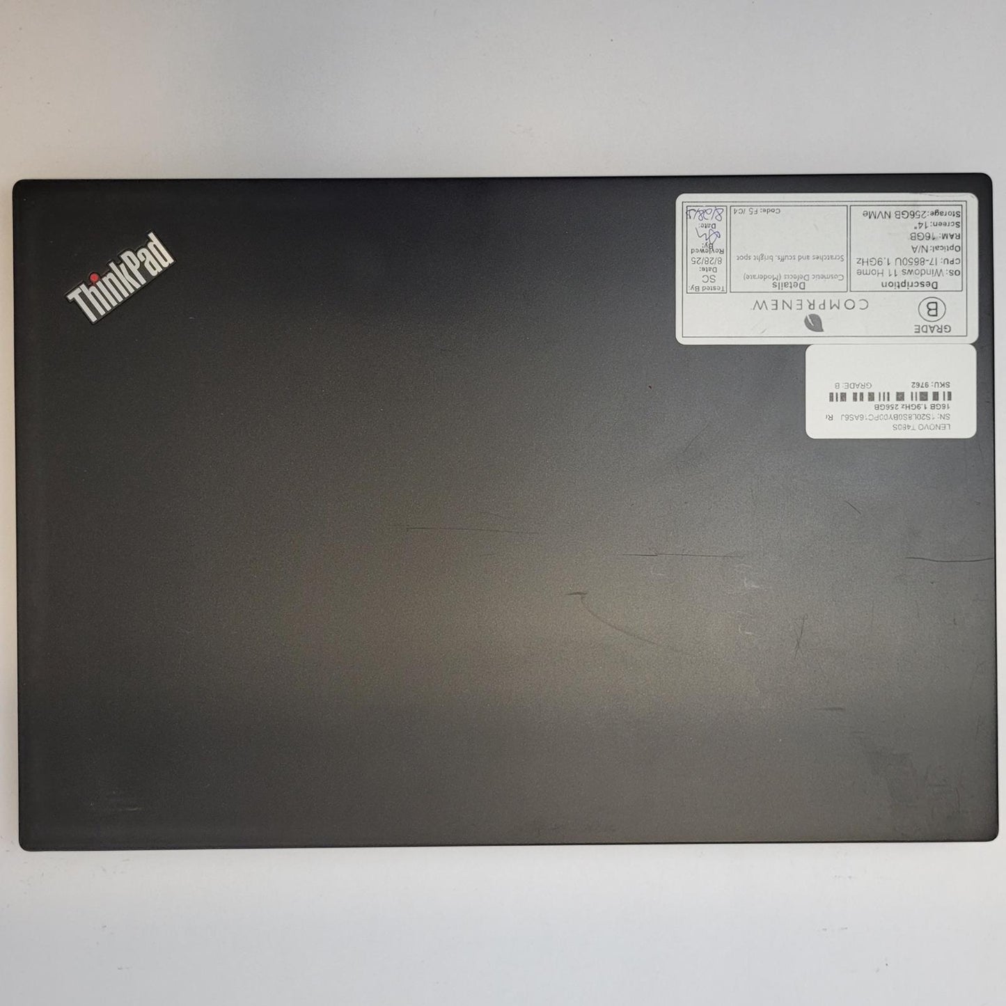 LENOVO ThinkPad T480S Win 11 Home i7-8650U 16GB RAM 256GB NVME | Grade B