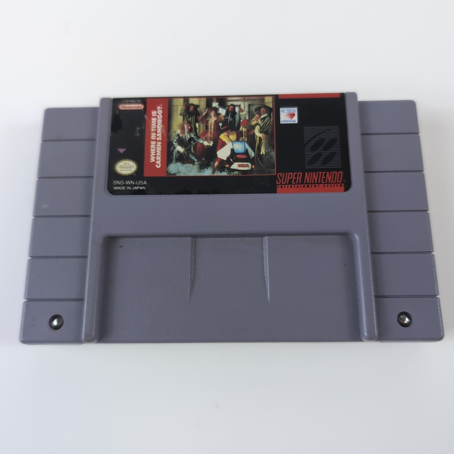 Nintendo SNES Game - Where in Time is Carmen Sandiego? | Grade B