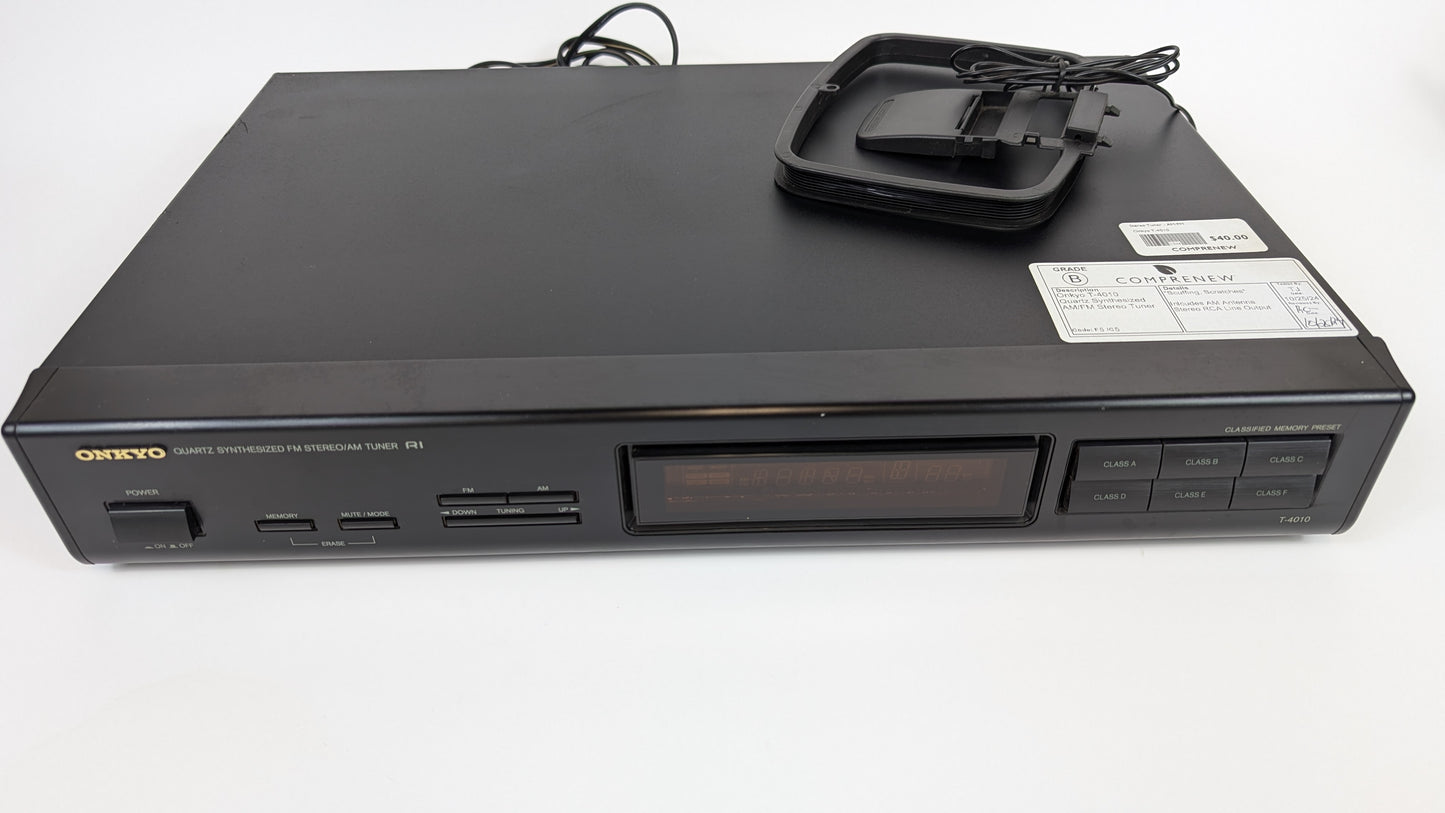 Onkyo T-4010 Quartz Synthesized AM/FM Stereo Tuner | Grade B
