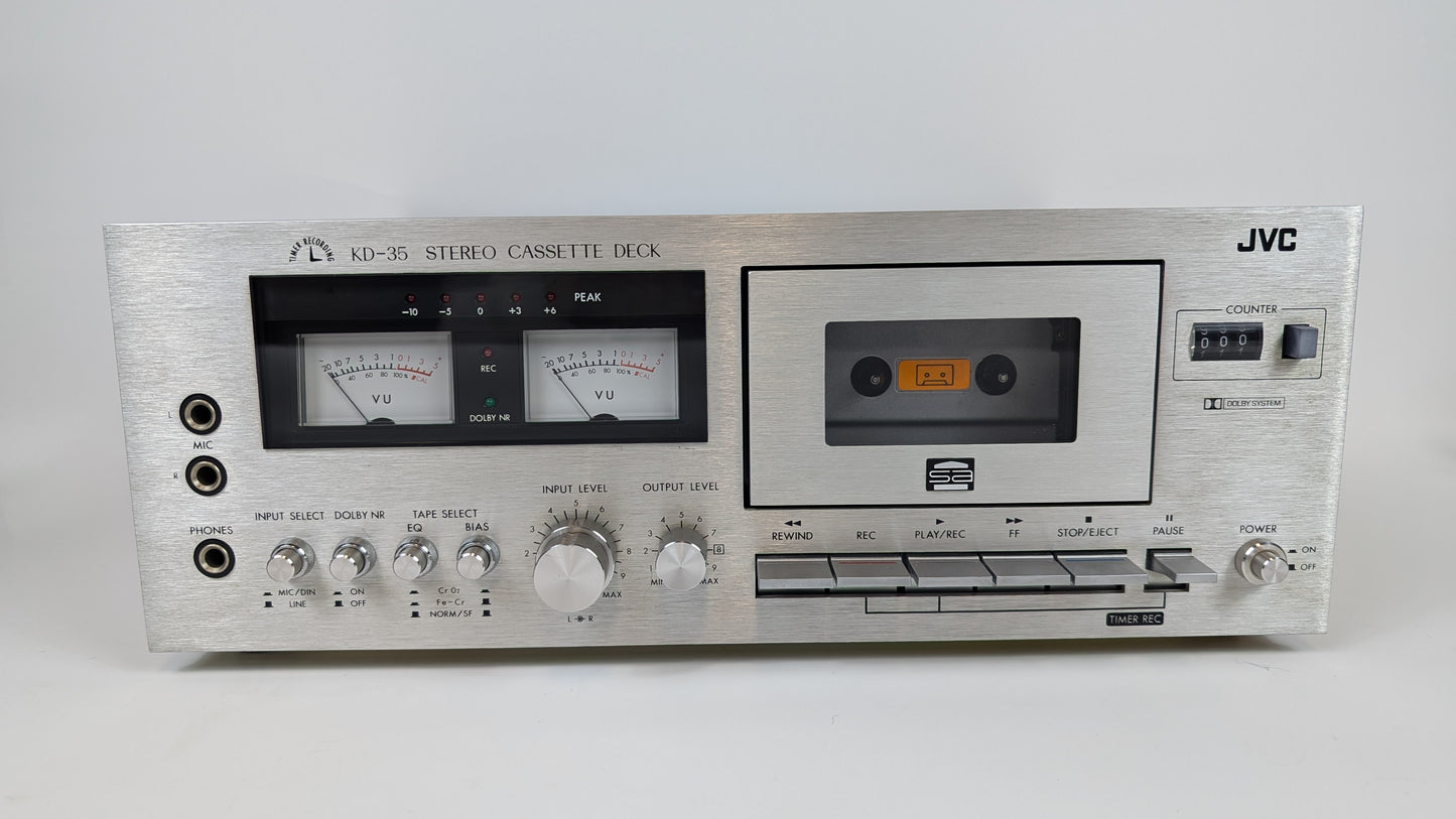 JVC KD-35 Stereo Cassette Tape Deck | Grade D