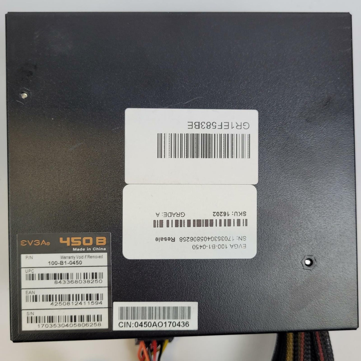 EVGA 450 B1 100-B1-0450 450W ATX Power Supply | Grade B