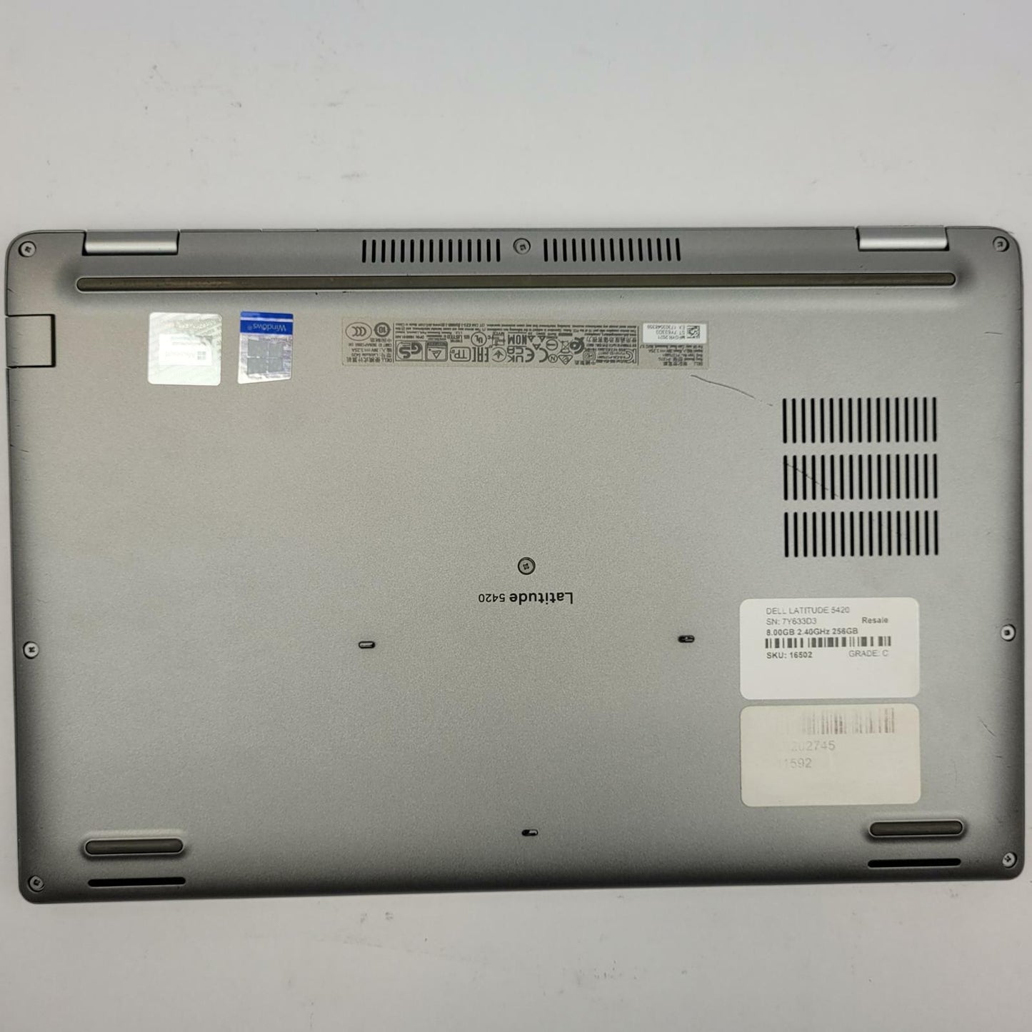 DELL LATITUDE 5420 Win 11 i5-1135G7 8GB RAM 256GB NVME | Grade C | 16502