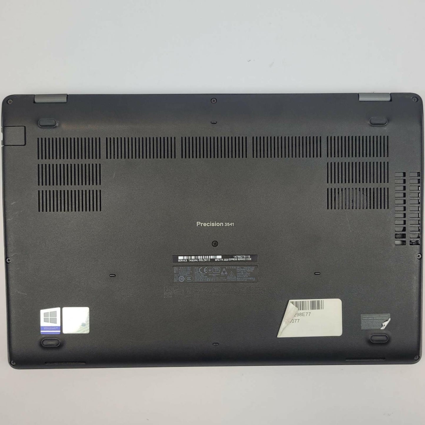 DELL PRECISION 3541 Win 11 i7-9750H 16GB RAM 512GB NVME 4GB GPU | Grade C