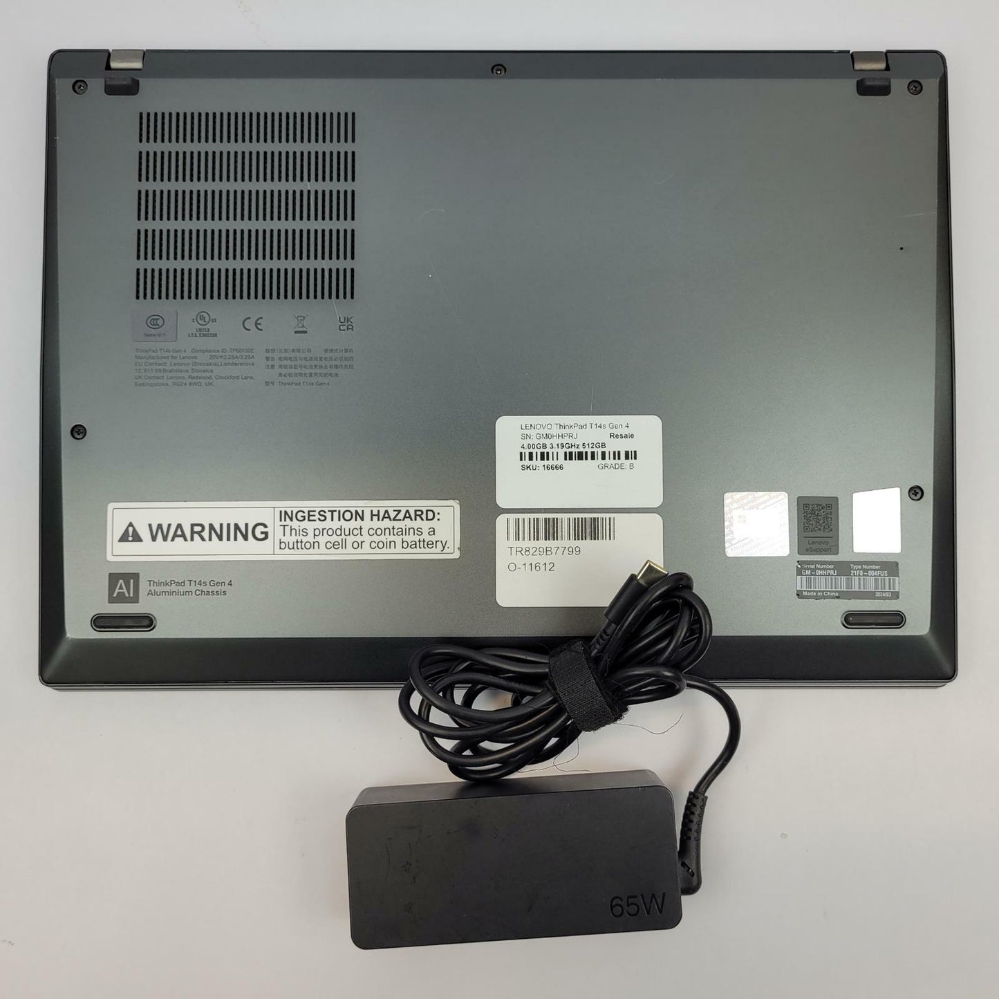 LENOVO ThinkPad T14s G4 Win 11 Home R5 Pro 7540U 16GB RAM 512GB NVME | Grade B