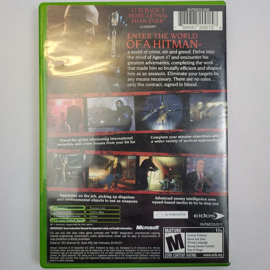 Eidos Interactive Hitman Contracts Xbox Game | Grade B