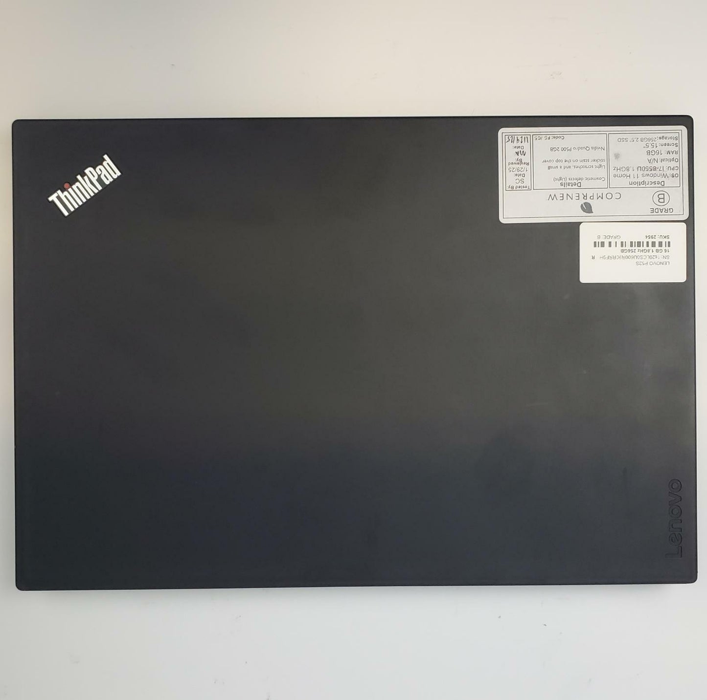 Lenovo ThinkPad P52S Win 11 Home i7-8550U 16GB RAM 256GB SSD | Grade B