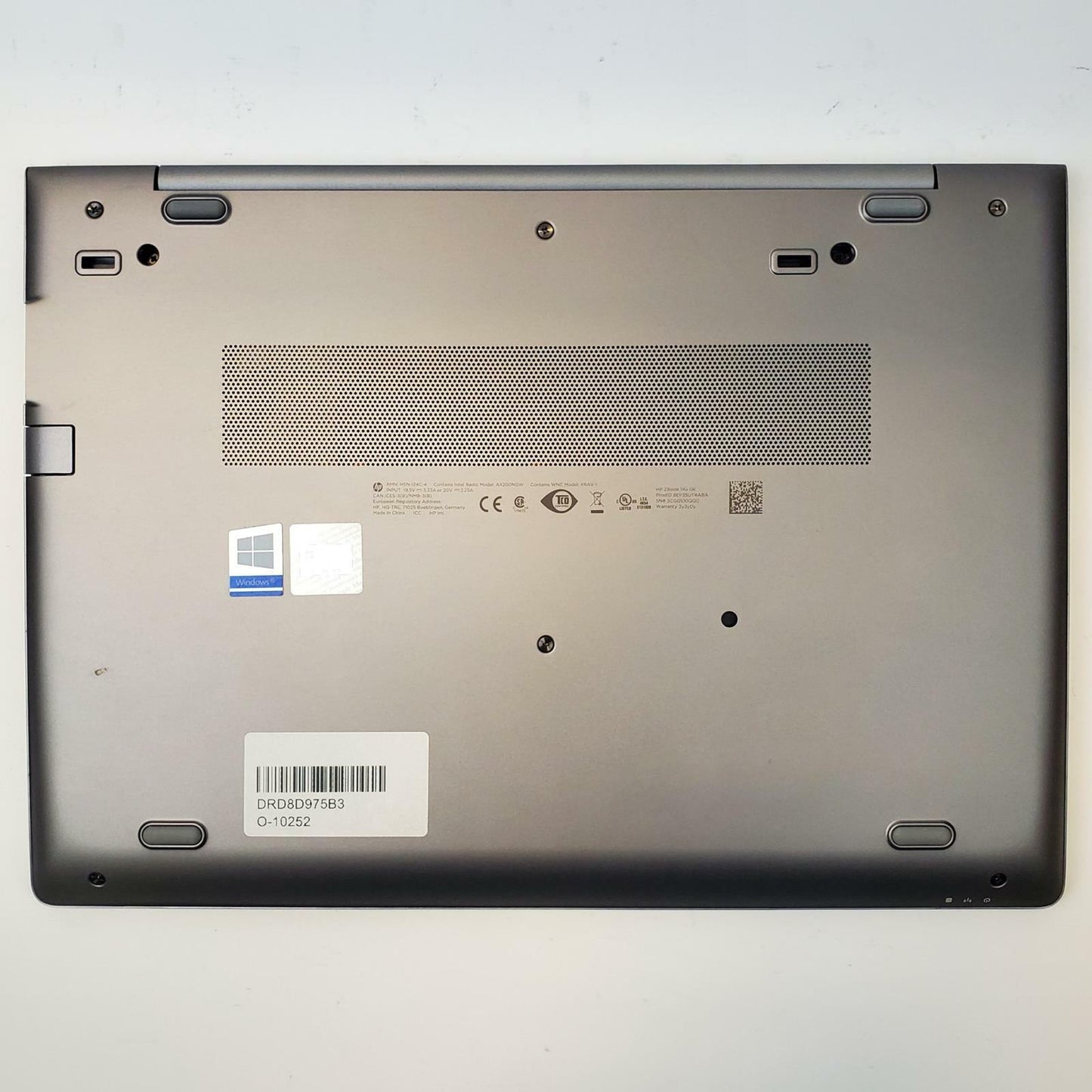 HP ZBook 14U G6 Win 11 Home i5-8365U 8GB RAM 256GB M.2 4GB GPU | Grade B
