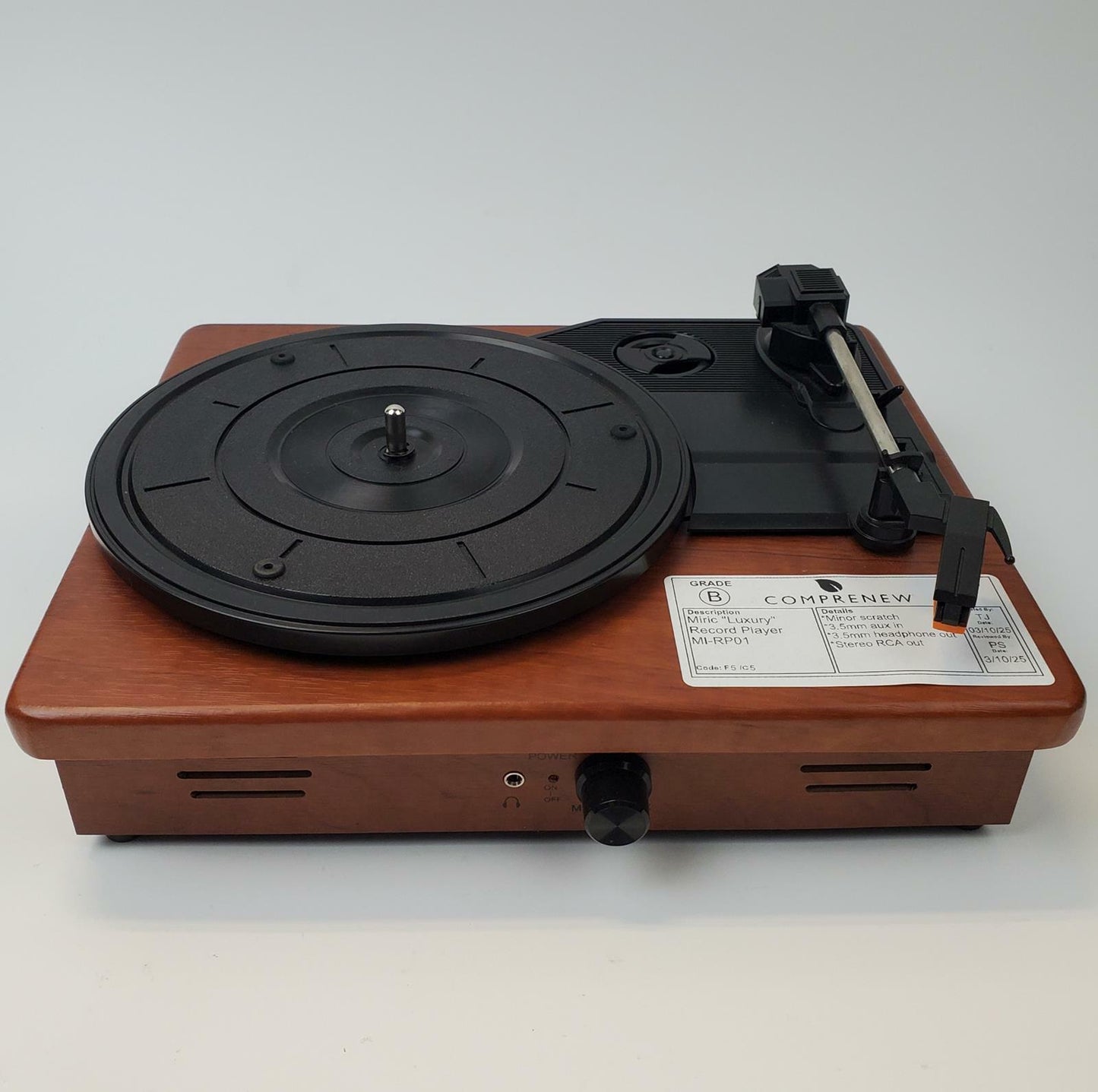 Miric "Luxury" MI-RP01 Record Player | Grade B