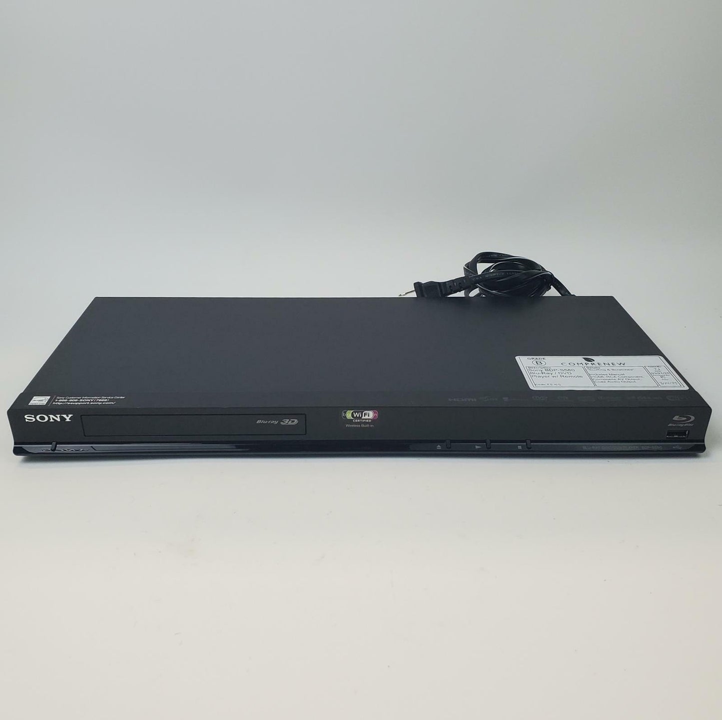 Sony BDP-S580 Blu-Ray/DVD Player w/ Remote | Grade B