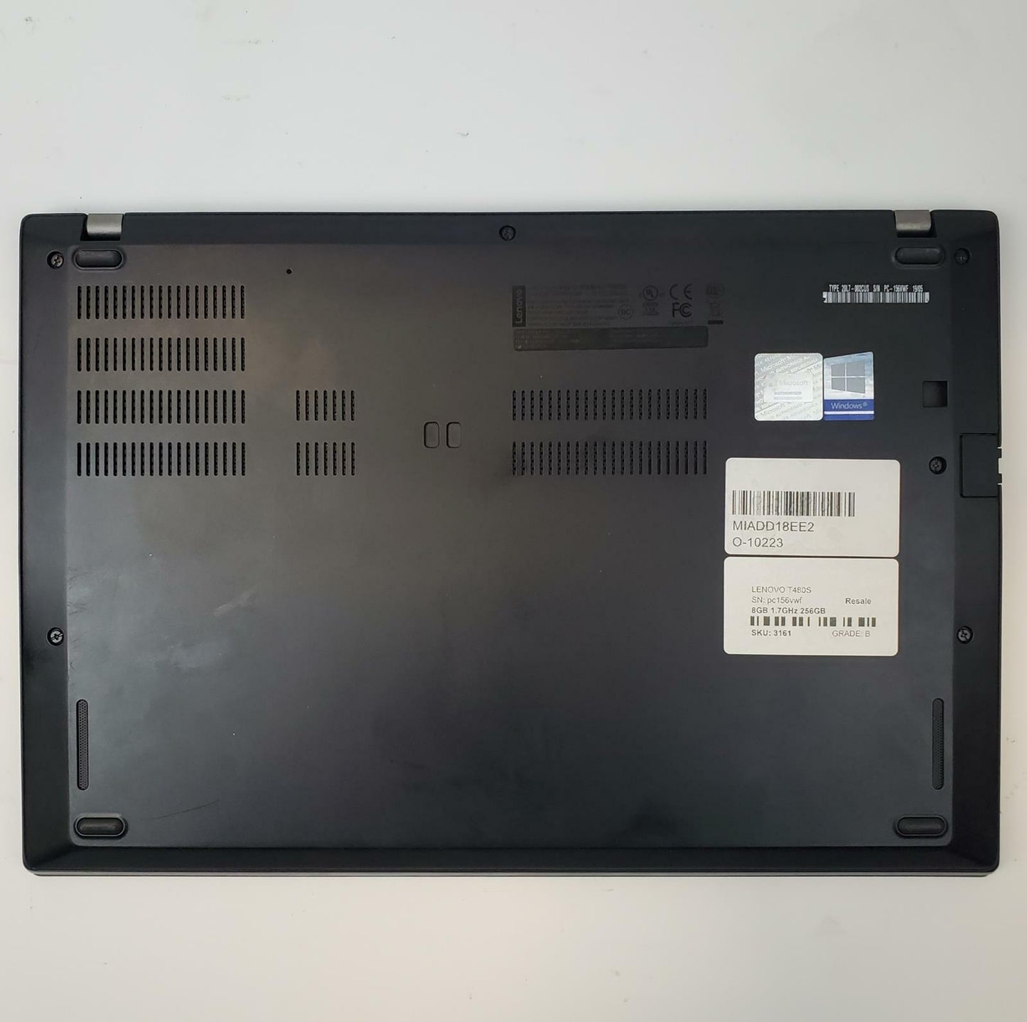 Lenovo ThinkPad T480S Win 11 Home i5-8250U 16GB RAM 256GB NVMe | Grade C