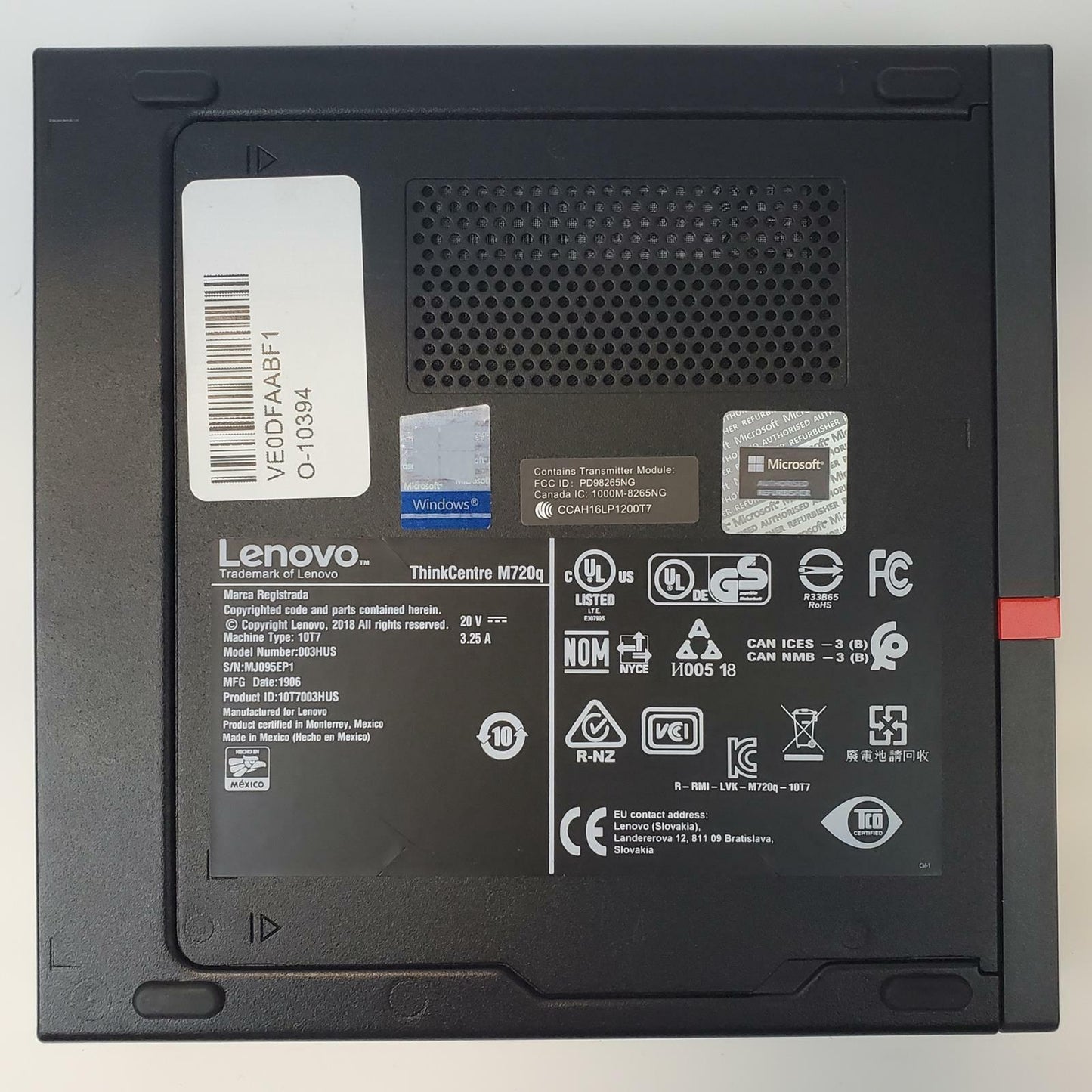 Lenovo ThinkCentre M720Q Win 11 Home i3-8100T 16GB RAM 256GB NVMe || Grade B