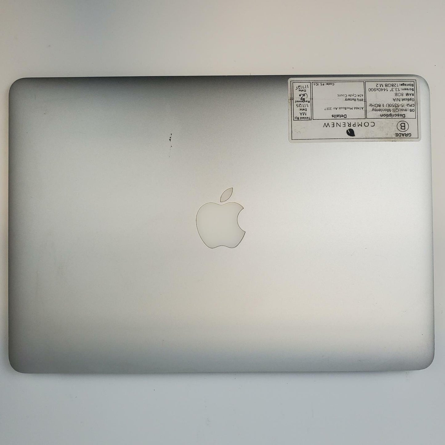 Apple A1466 MacBook Air Monterey i5-5350U 8GB RAM 128GB M.2 | Grade B | 3848