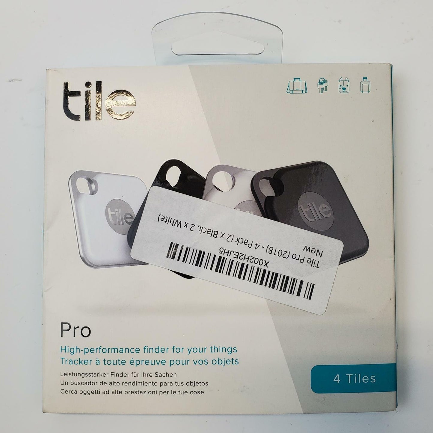 Tile T1101 Pro High Performance Bluetooth Finder 4-Pack | Grade A