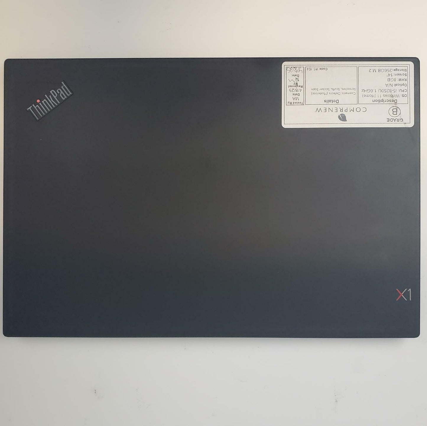 Lenovo ThinkPad X1 Carbon Gen 6 Win 11 Home i5-8250U 8GB RAM 256GB M.2 | Grade B