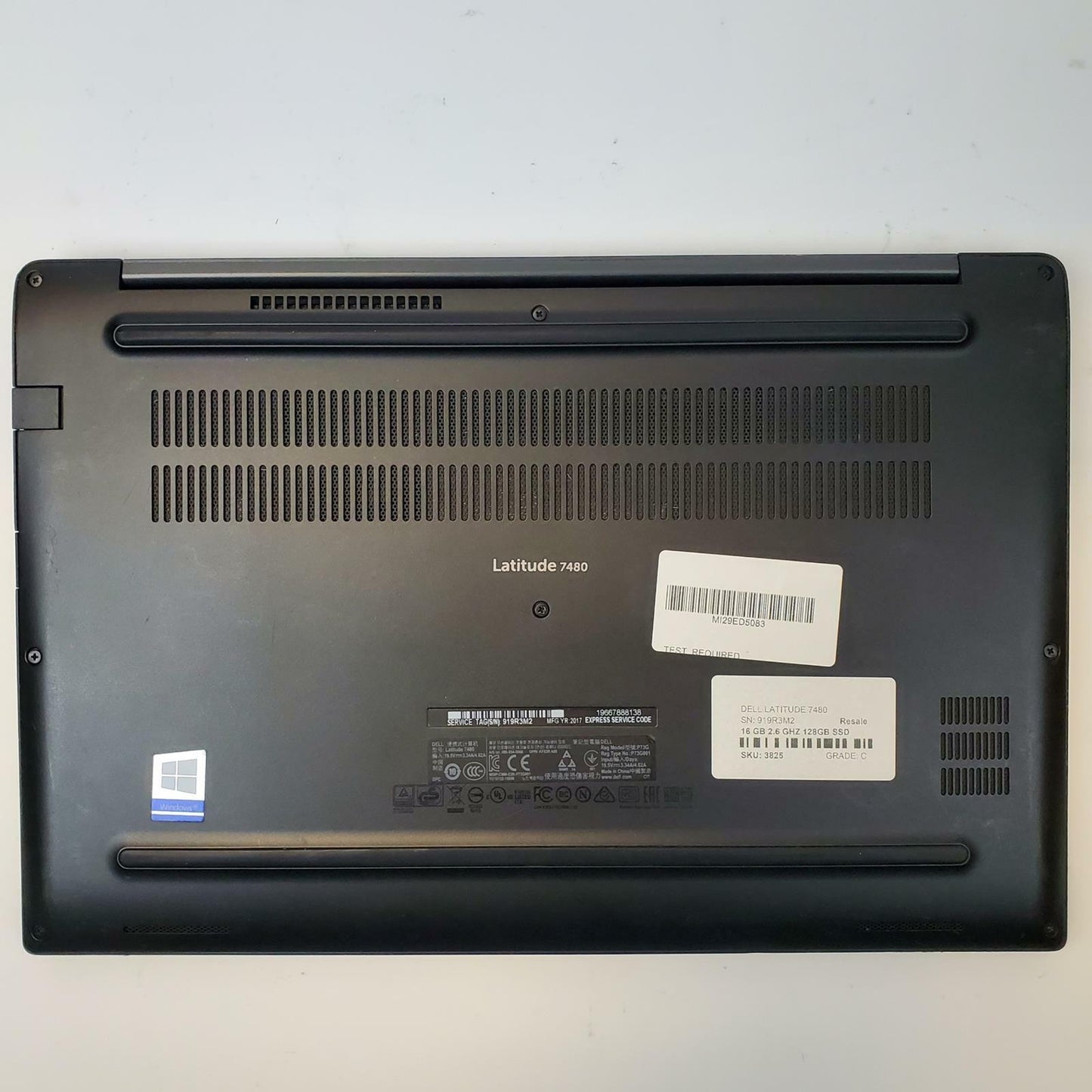 Dell Latitude 7480 No OS i5-7300U 16GB RAM 128GB M.2 | Grade C