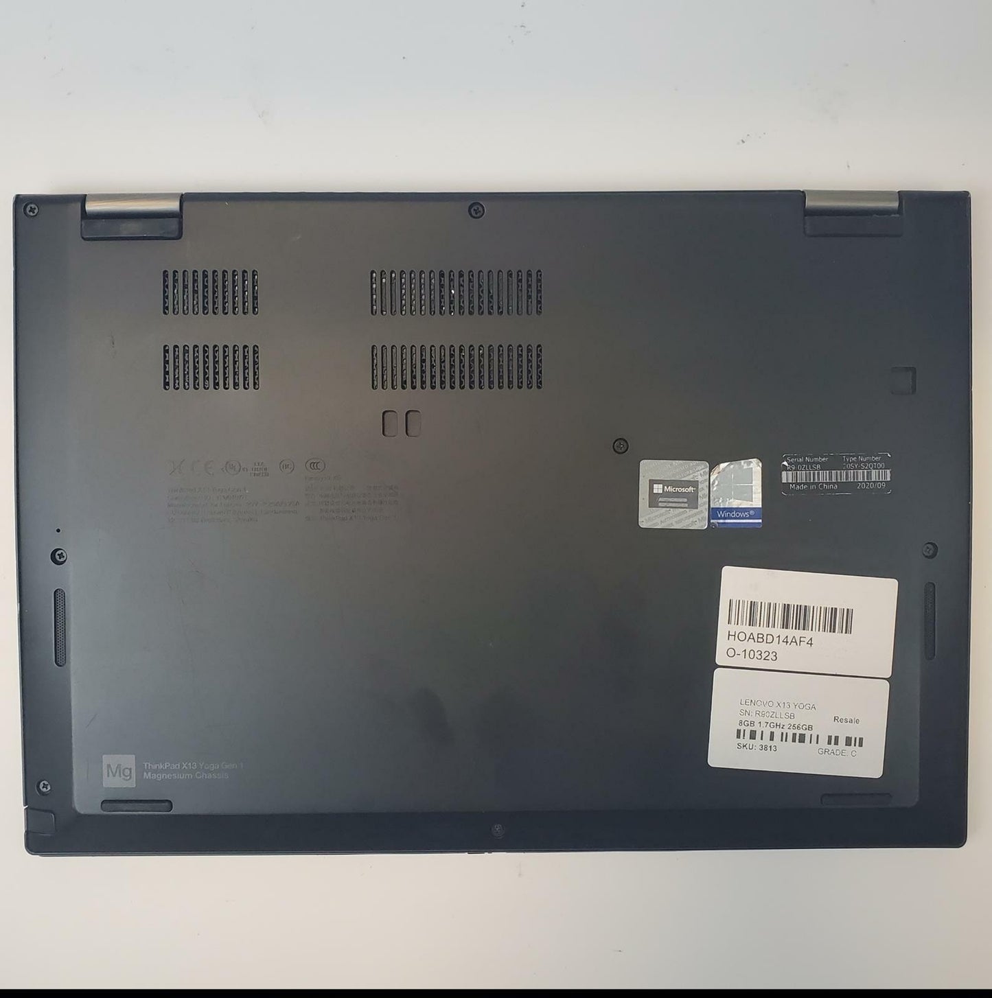 Lenovo ThinkPad X13 Gen1 Yoga Win 11 Home i5-10310U 8GB RAM 256GB NVMe | Grade C