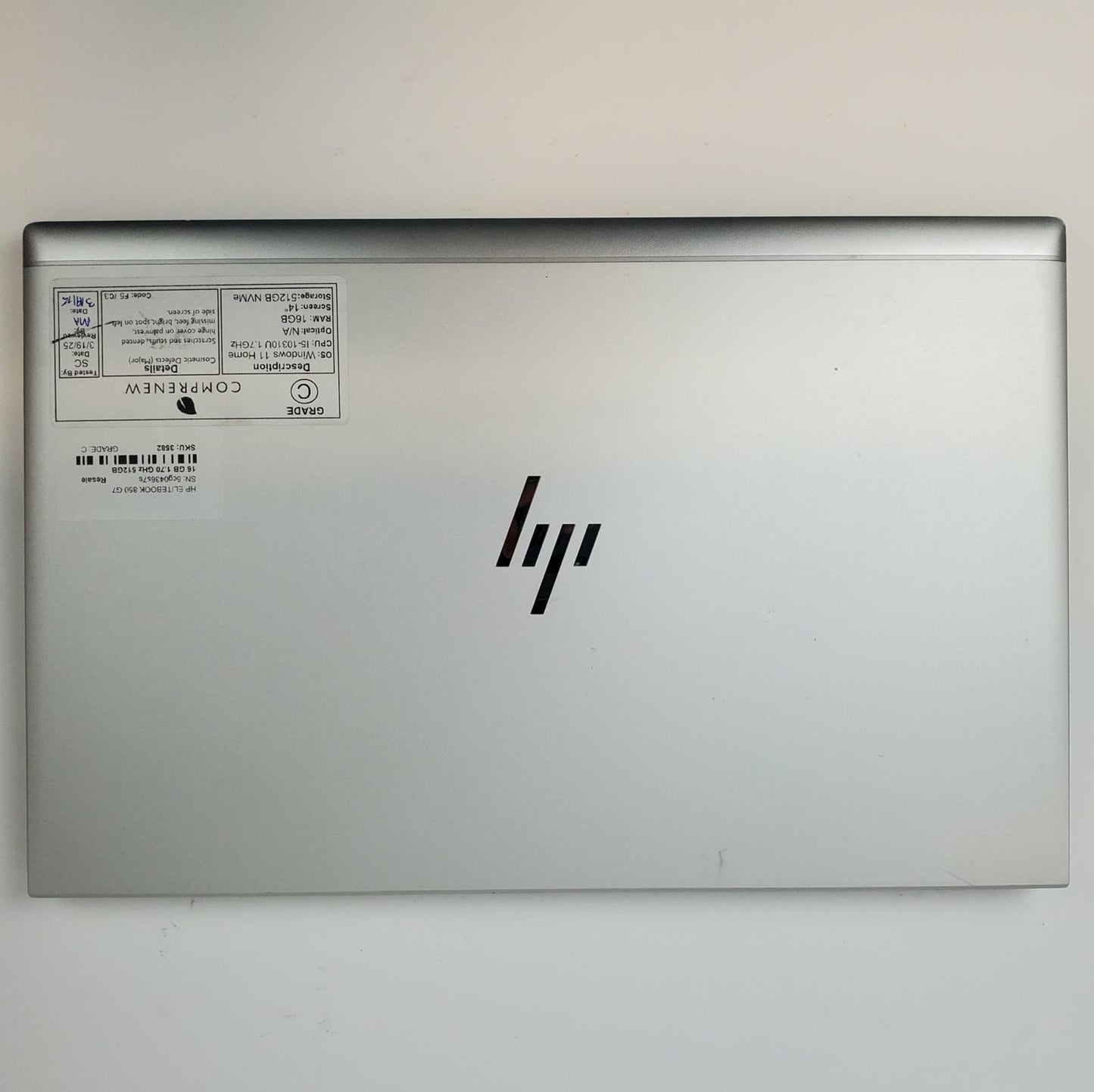 HP EliteBook 850 G7 Win 11 Home i5-10310U 16GB RAM 512GB NVMe | Grade C