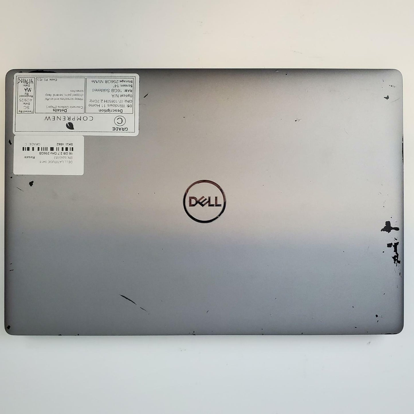 Dell Latitude 5411 Win 11 Home i7-10850H 16GB RAM 256GB NVMe | Grade C