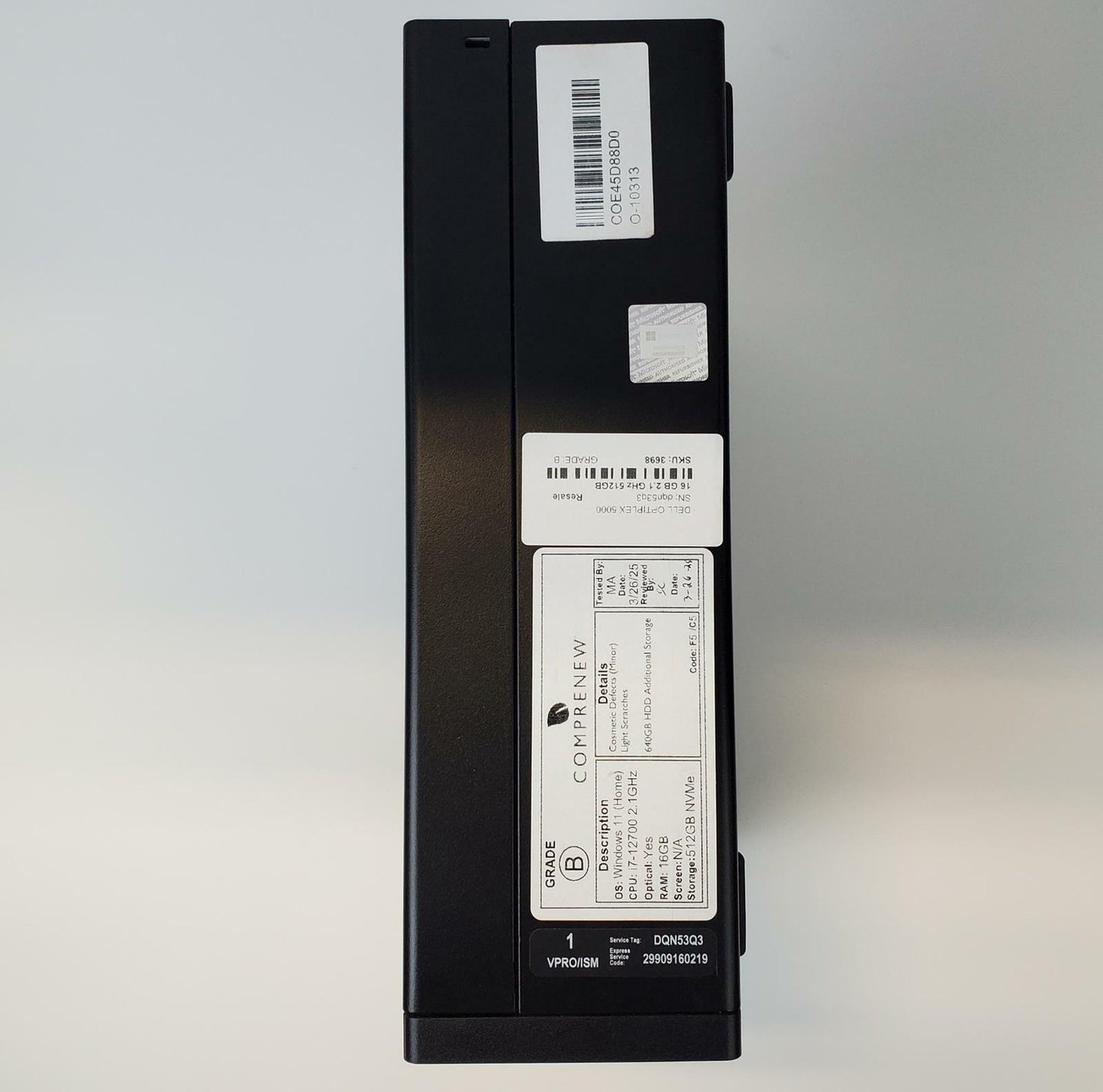 Dell OptiPlex 5000 Win 11 Home i7-12700 16GB RAM 512GB NVMe | Grade B