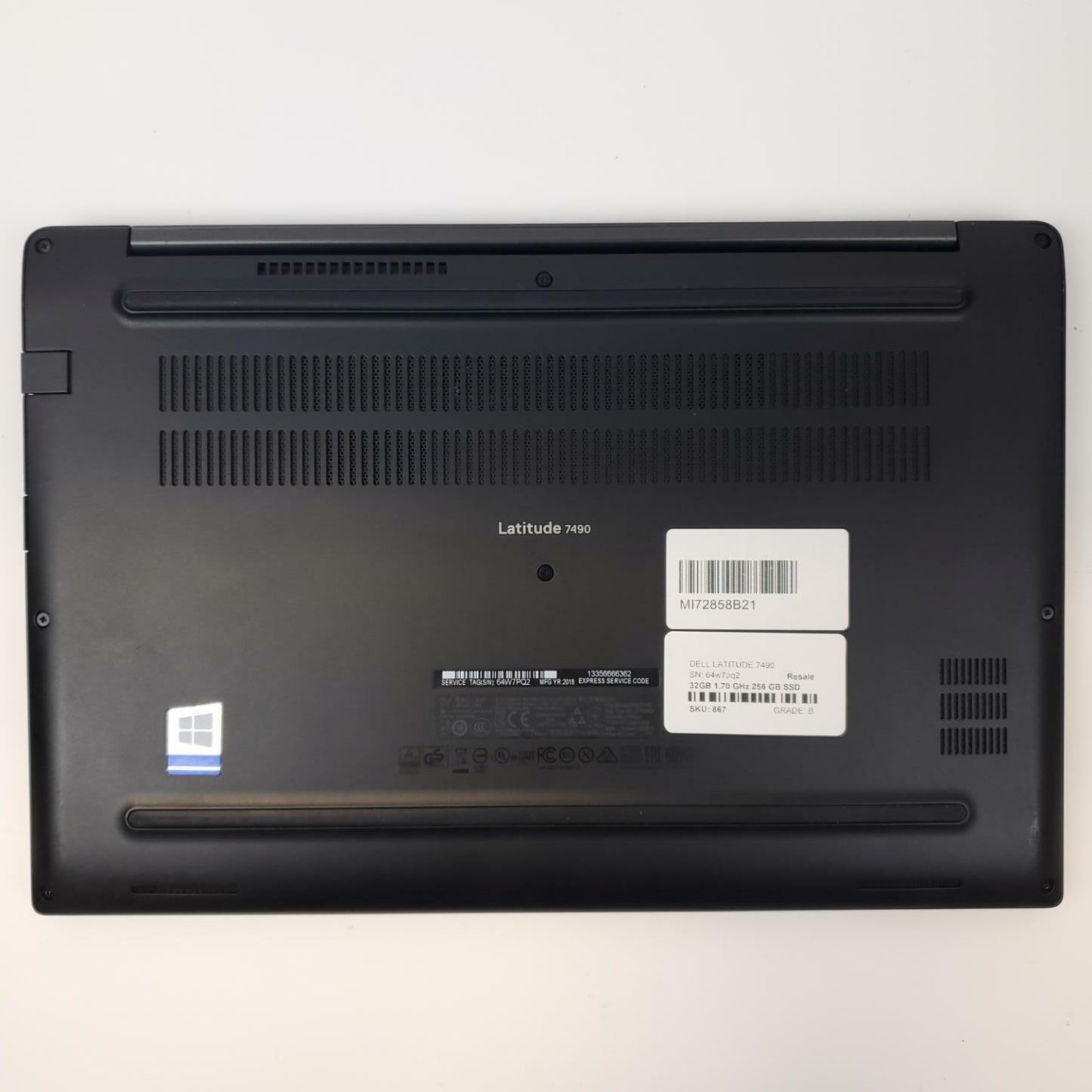 Dell Latitude 7490 Win 11 Home i5-8350U 32GB RAM 256GB NVMe | Grade B