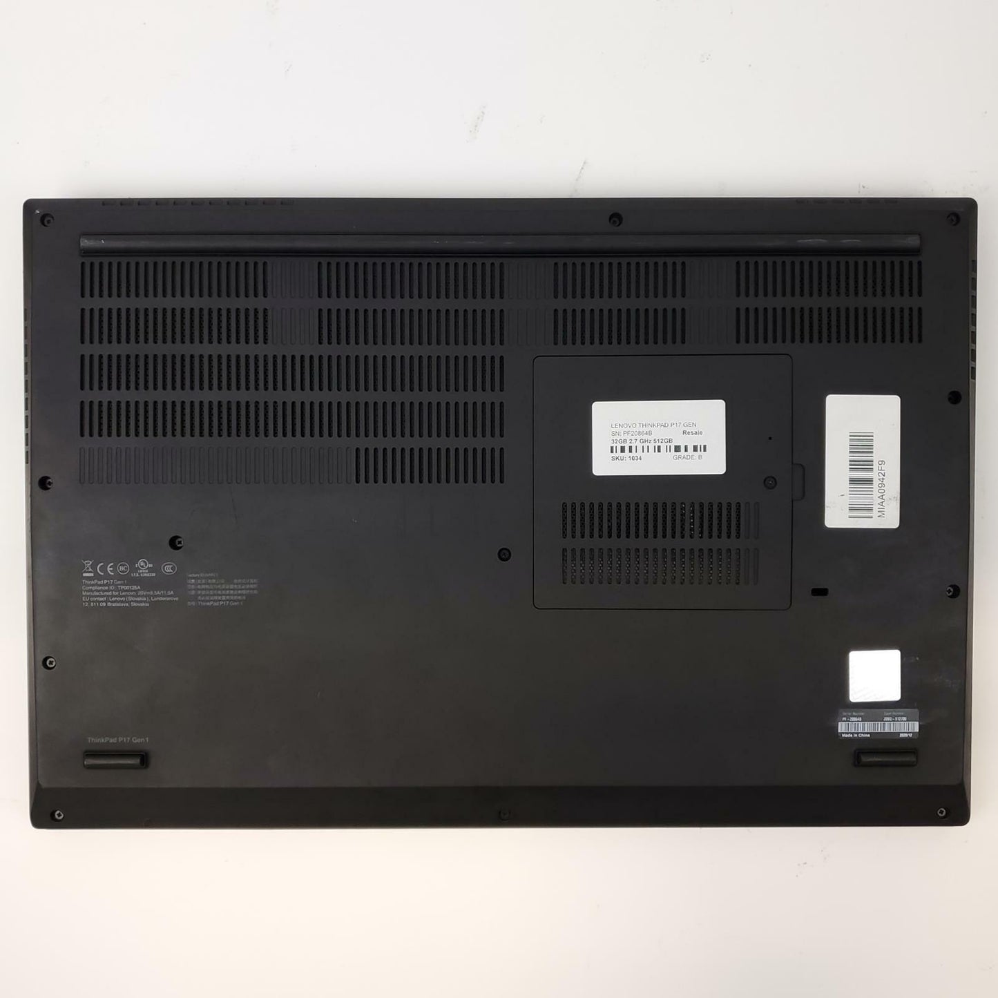 Lenovo ThinkPad P17 Gen 1 Win 11 i7-10850H 32GB RAM 512GB NVMe 6GB GPU | Grade B
