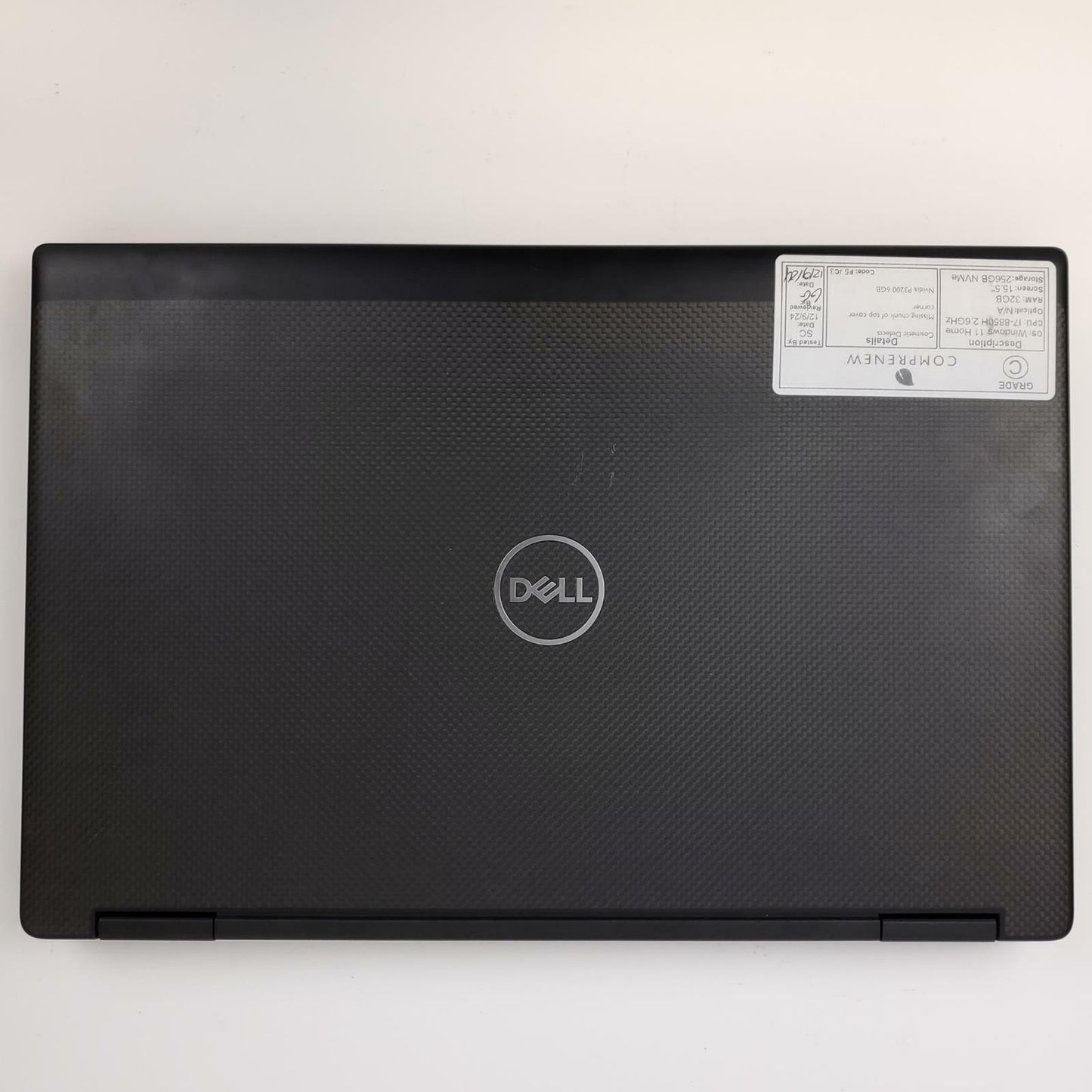 Dell Precision 7530 i7-8850H 32GB RAM 256GB NVMe 6GB GPU | Grade C