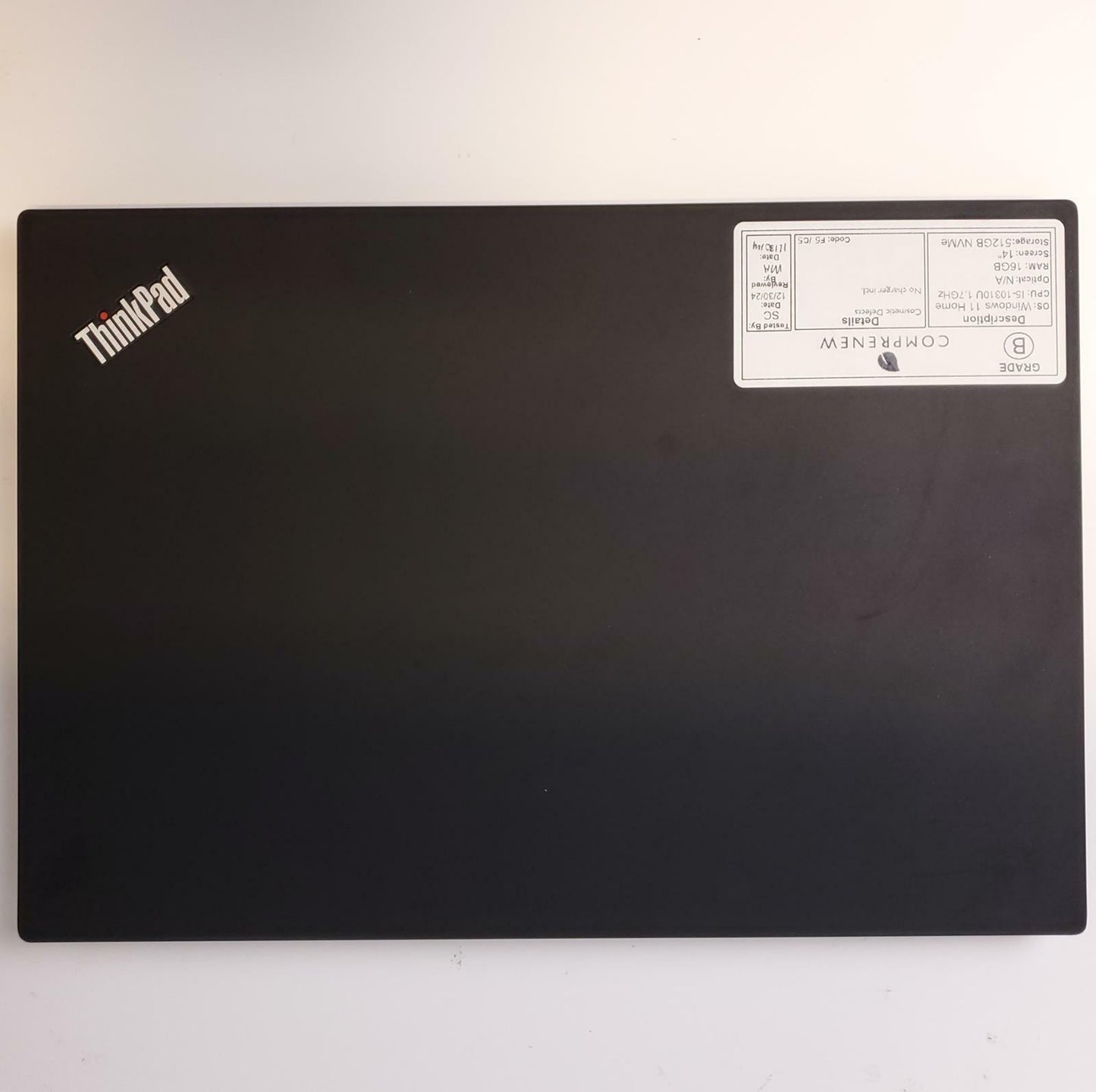 Lenovo ThinkPad T14 Gen 1 Win 11 Home i5-10310U 16GB RAM 512GB NVMe | Grade B
