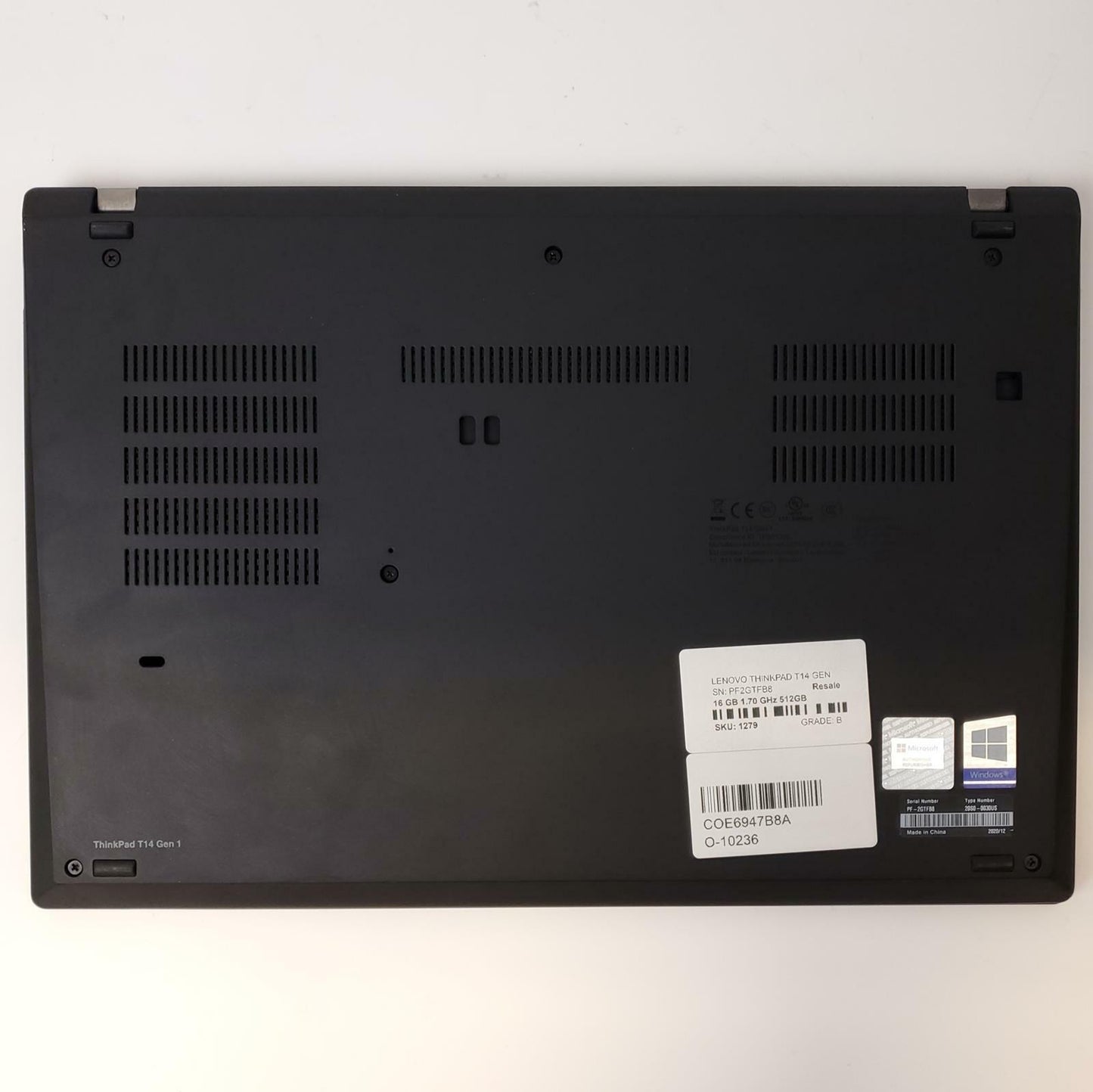 Lenovo ThinkPad T14 Gen 1 Win 11 Home i5-10310U 16GB RAM 512GB NVMe | Grade B