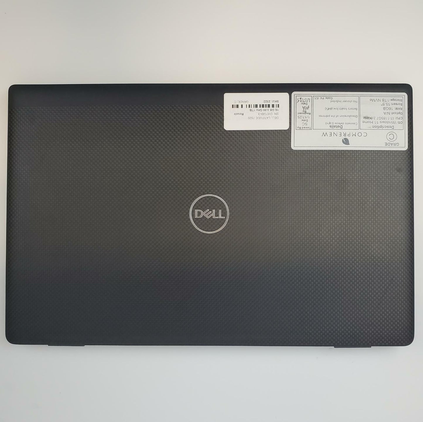 Dell Latitude 7520 Win 11 Home i7-1185G7 16GB RAM 1TB NVMe | Grade C