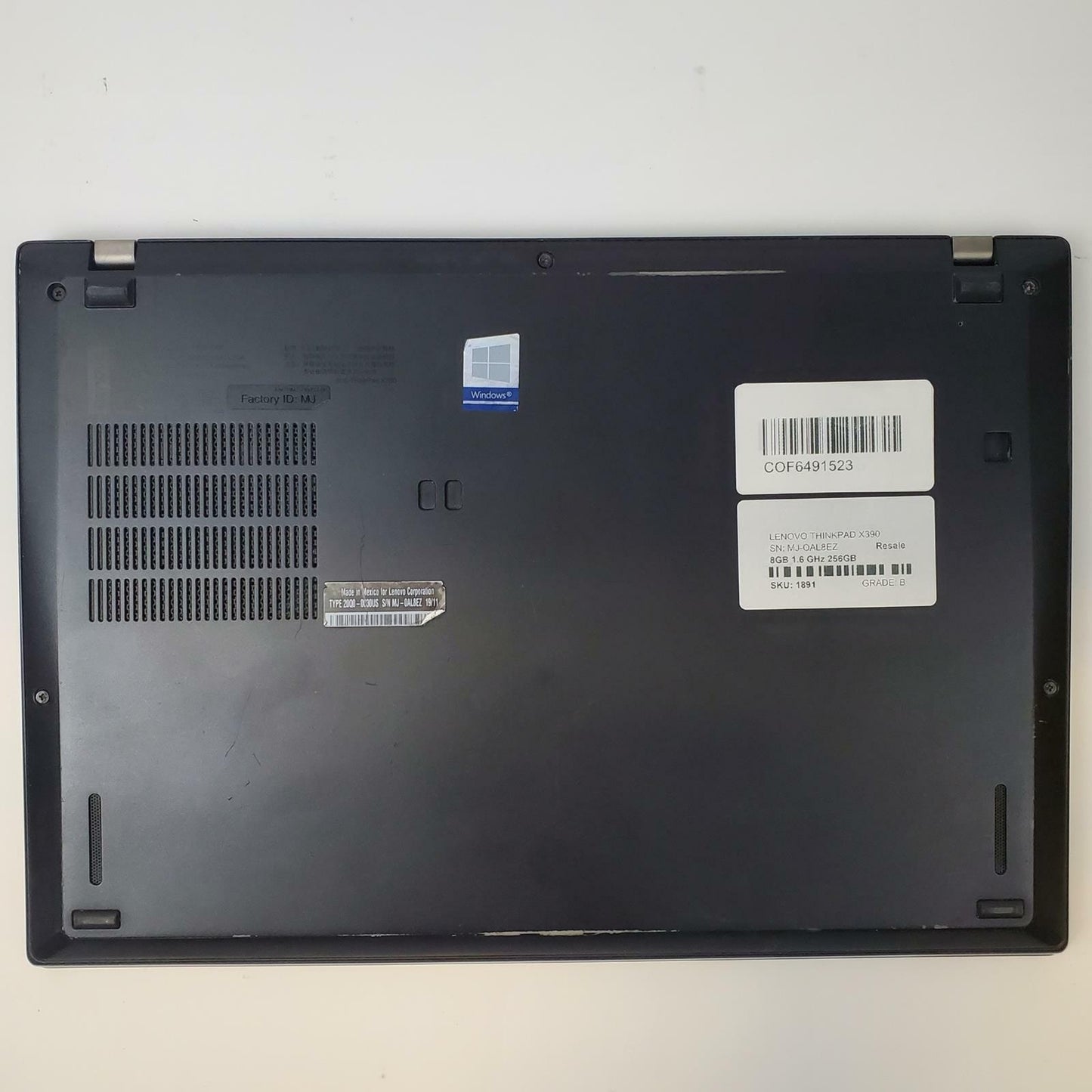 Lenovo ThinkPad X390 Win 11 Home i5-8265U 8GB RAM 256GB NVMe | Grade B