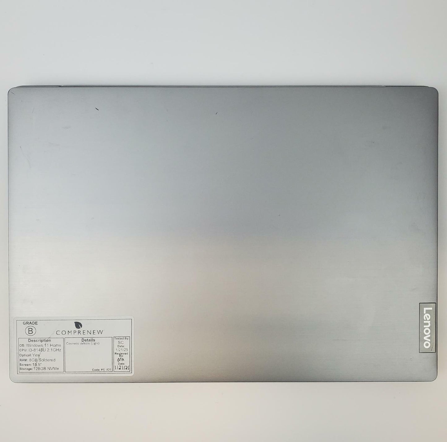 Lenovo IdeaPad L340-15IWL Win 11 Home i3-8145U 8GB RAM 128GB NVMe | Grade B