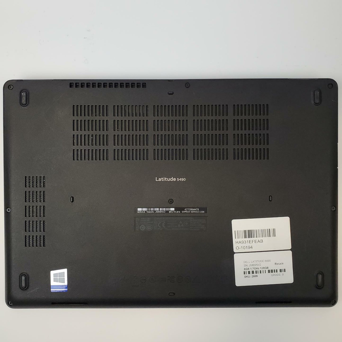 Dell Latitude 5490 No OS i5-8350U 8GB RAM 128GB NVMe | Grade B