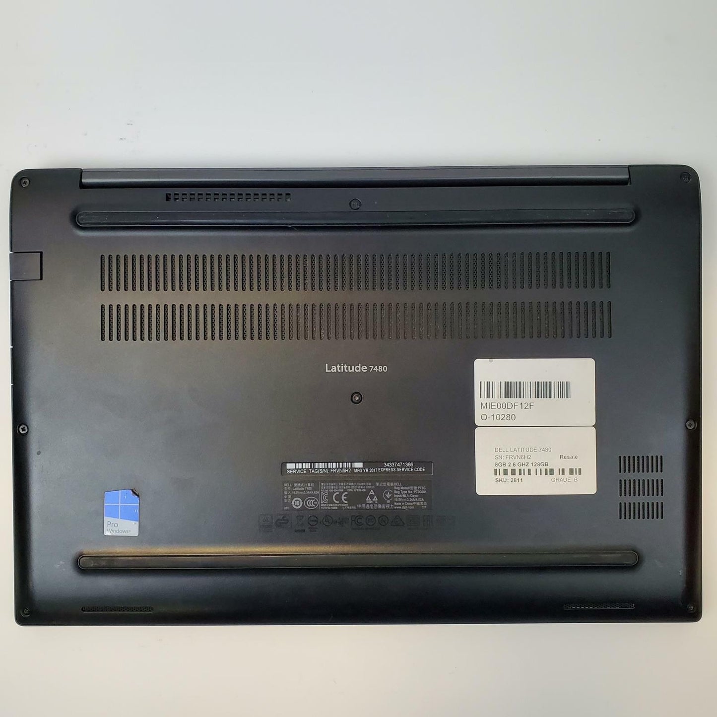 Dell Latitude 7480 No OS i5-7300U 8GB RAM 128GB NVMe | Grade B