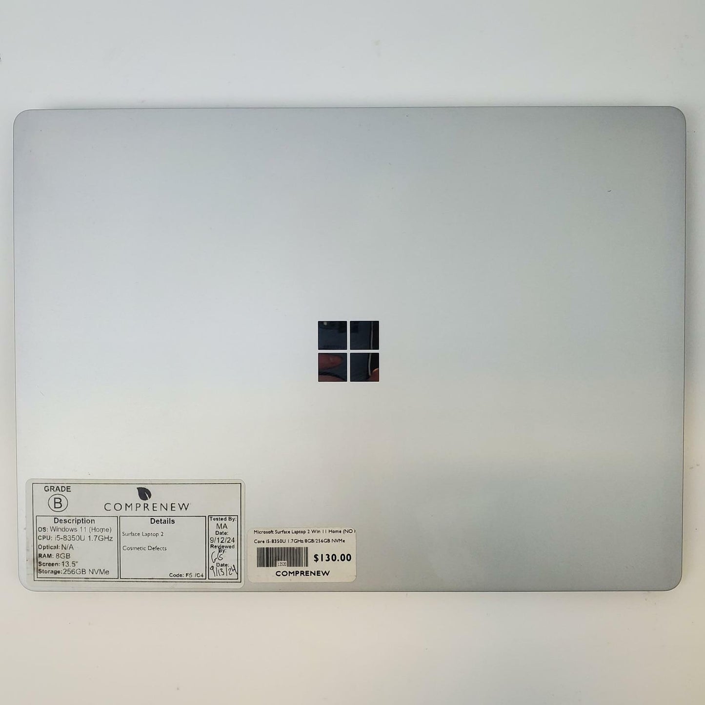 Microsoft Surface Laptop 2 1769 Win 11 i5-8350U 8GB RAM 256GB NVMe | Grade B