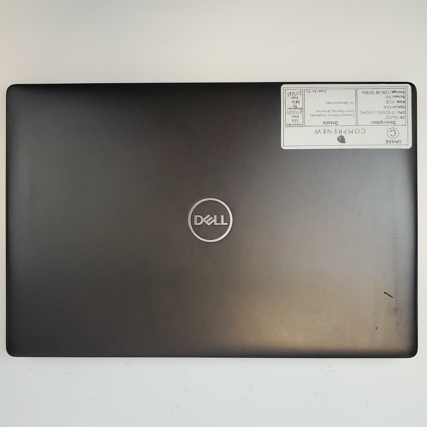 Dell Latitude 5400 No OS i5-8265U 8GB RAM 128GB NVMe | Grade C