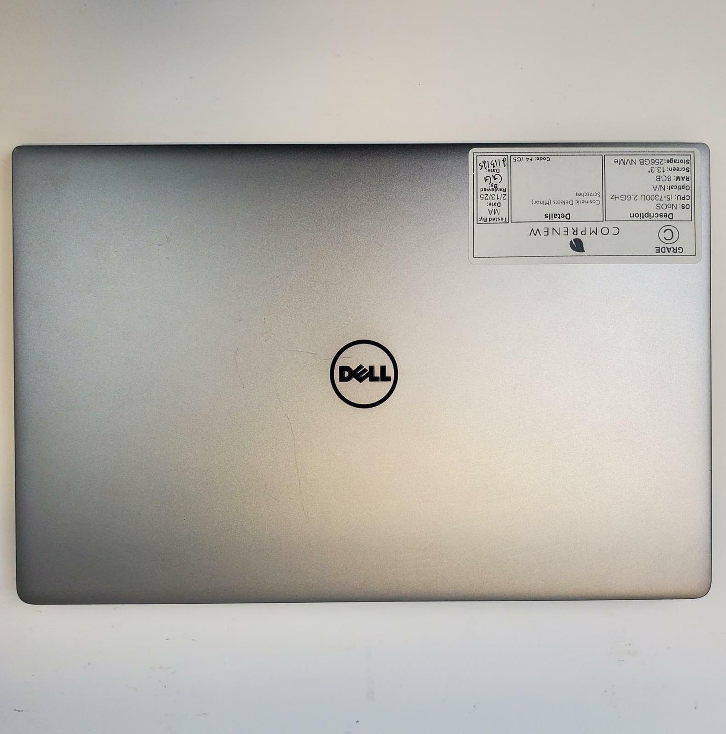 Dell XPS P54G No OS i5-7300U 8GB RAM 256GB NVMe | Grade C